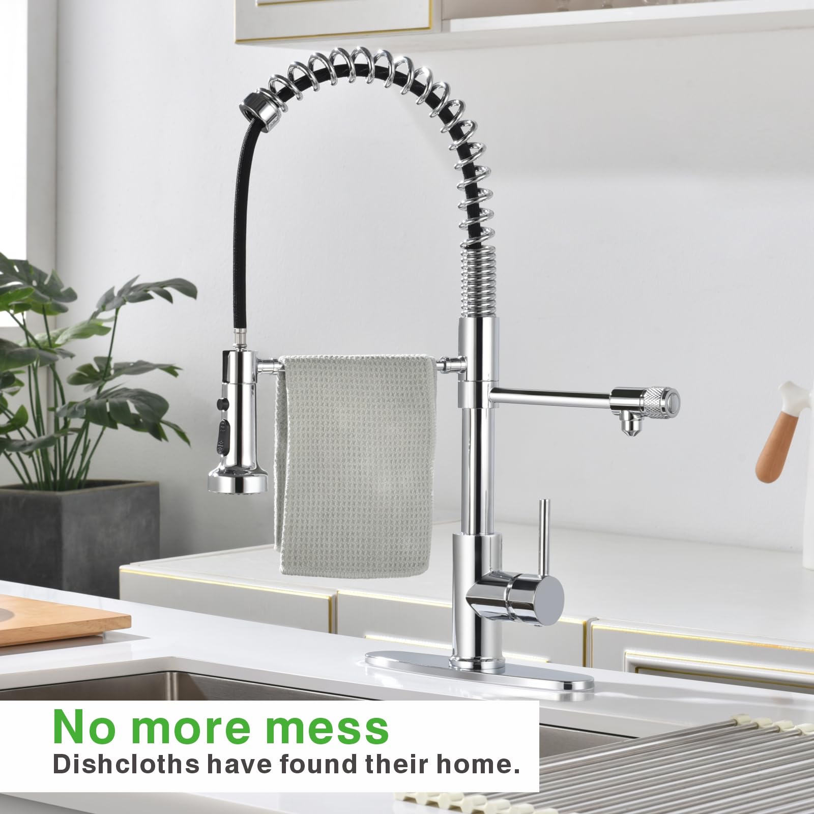 Grifo de agua potable, grifo de cocina, grifo de fregadero de cocina, grifo de filtración de agua, grifo de fregadero, grifos de cocina extraíbles, grifo de filtro de agua de bar, cromo, acero
