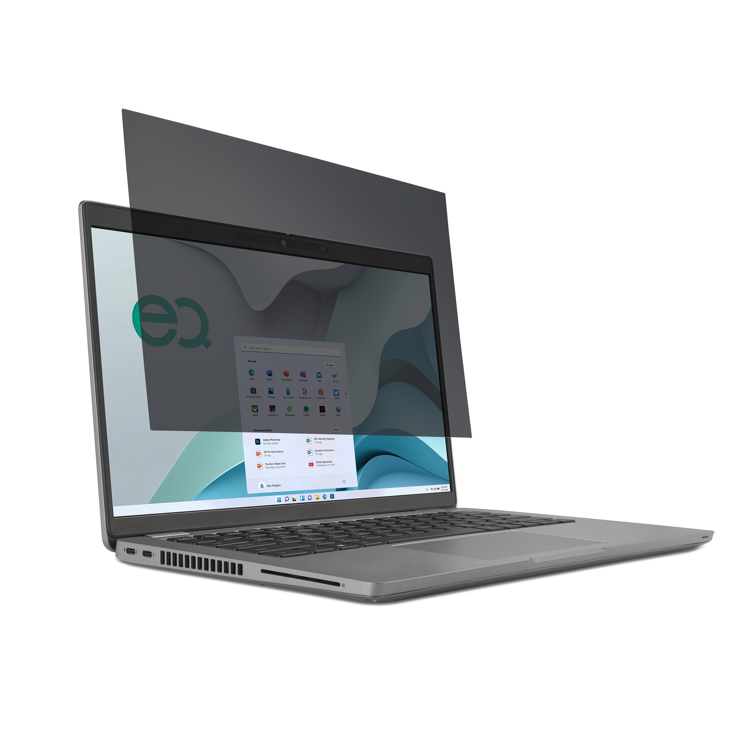 Kensington EQ Privacy Screens Filter for 15.6 inch 16:10 Laptops, PCR Plastic, Blue Light Reduction, Easy Installation Privacy Filter, Compatible with HP Lenovo Samsung Asus EQ156A1610A