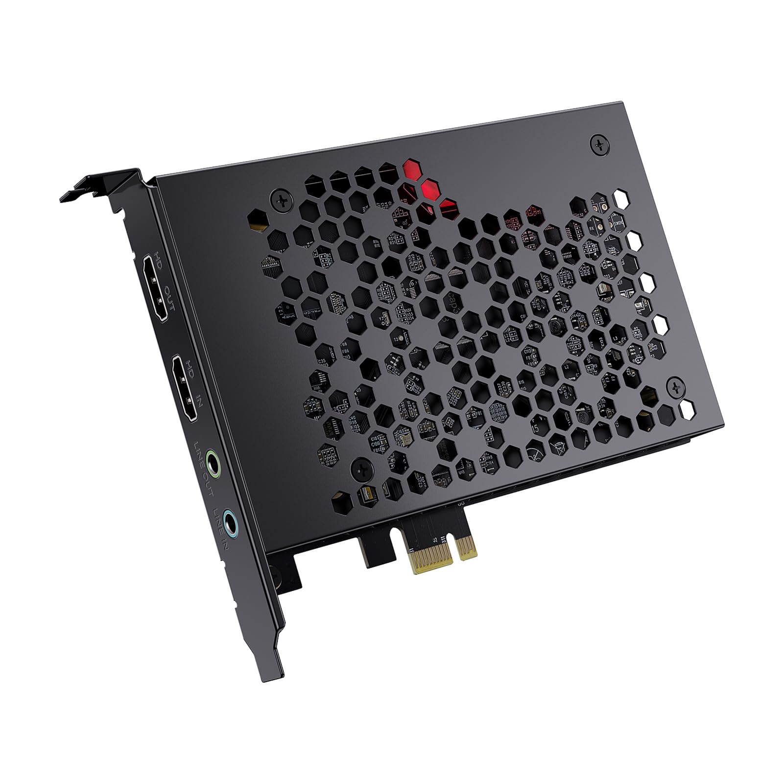 Cocoarm Scheda di Acquisizione Giochi 4K30 PCIe Gen3 X1 Scheda di Acquisizione Giochi Latenza Ultra Bassa HD Ingresso Uscita I O per la Registrazione in Streaming Utenti OBS Creatori di Contenuti