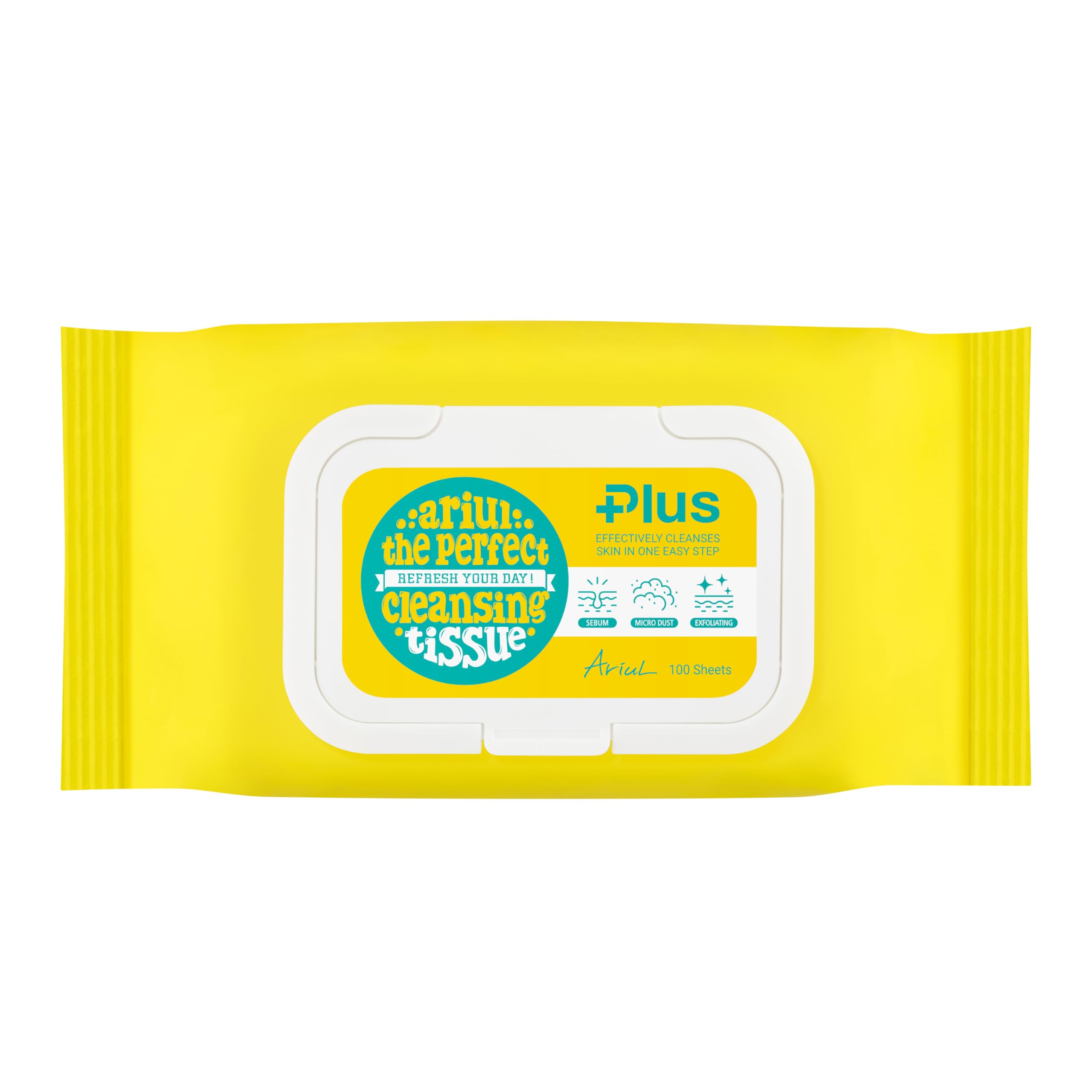 Ariul The Perfect Cleansing Tissue Plus (100 Sheets) - Tek Adımda Cilt ve Makyaj Temizleme Mendili