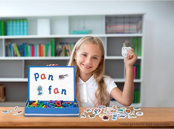 Junior Learning: Rainbow CVC Objects - 40 Magnetic Foam Pieces