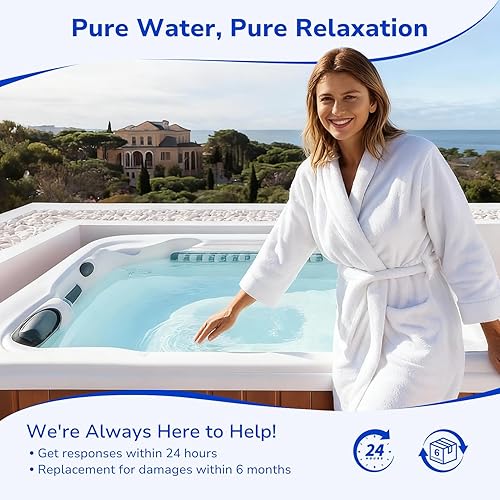 Miniatura 6 de Fil-fresh Filtro de bañera de hidromasaje 6000-383A, compatible con Jacuzzi J-300, J-400, filtro de spa que reemplaza a Unicel 6CH-960, 6541-383,