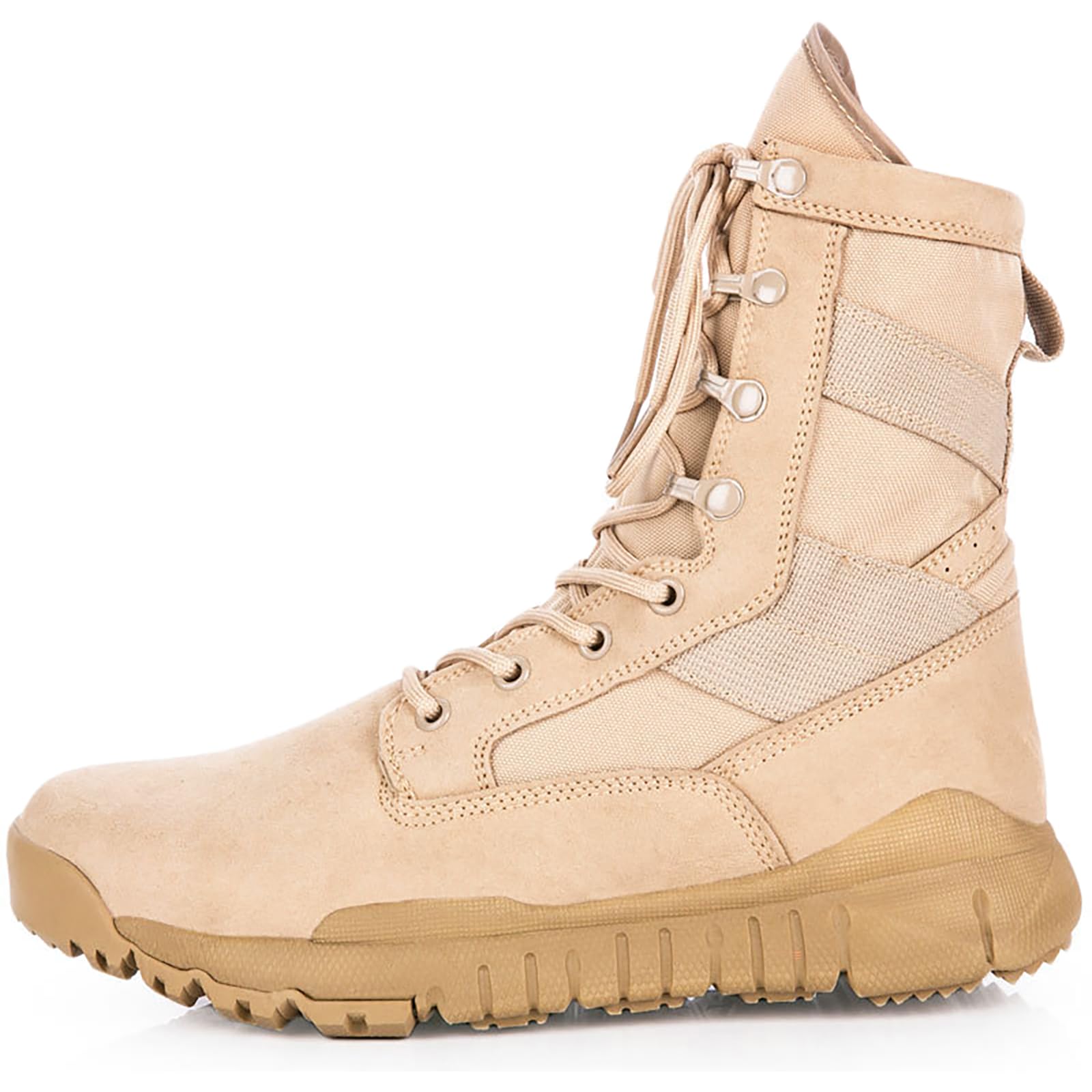 – Men's Military Tactical Shoes Outdoor Army Boots Walking Camping Lace-up Combat Boots Trekking Hiking