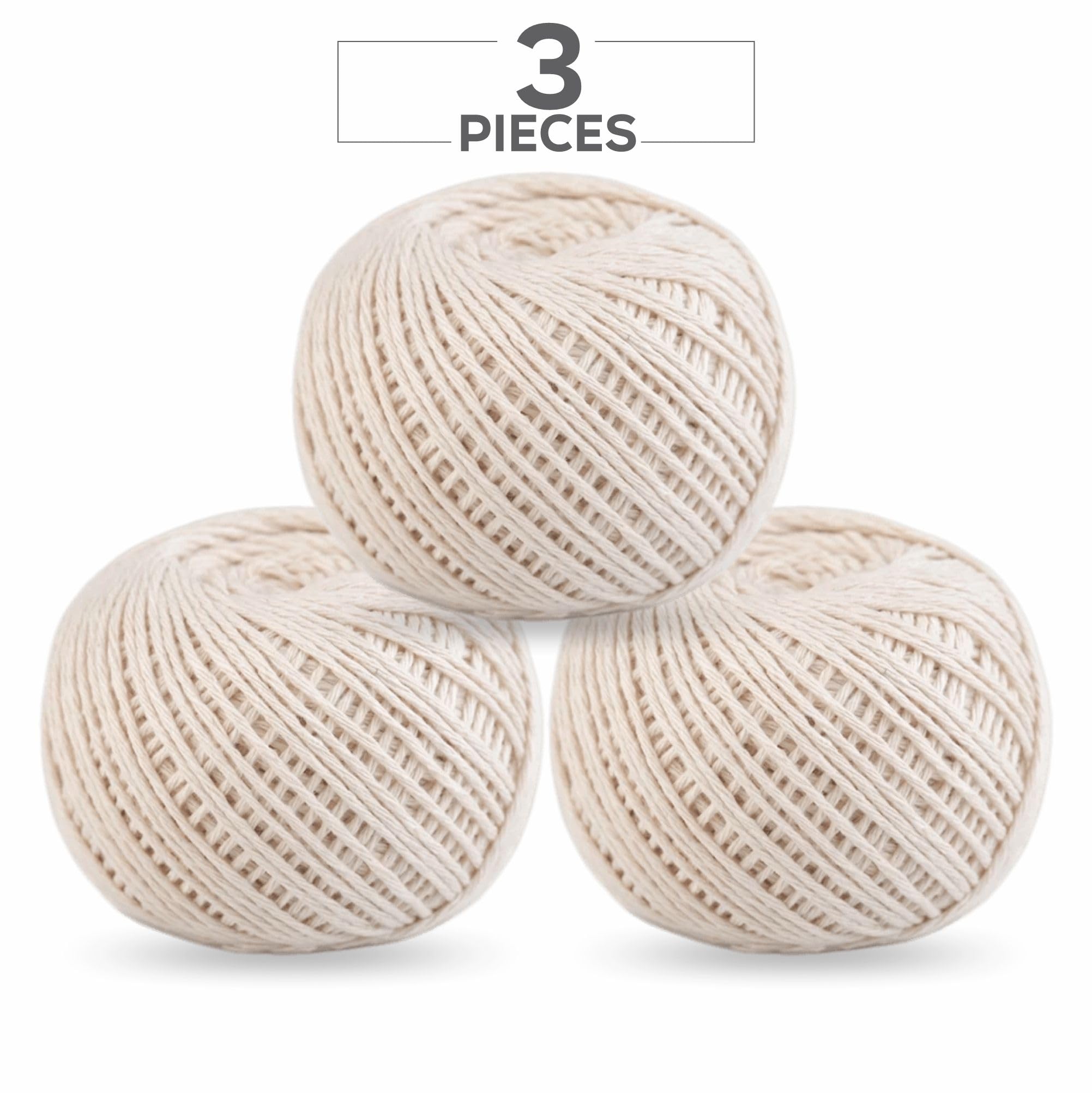 Spago Da Macellaio In Cotone Bianco Ohtomber 2mm X 200m | Corda Da Cucina Per Arrosti E Salsicce | Spago Per Giardinaggio E Confezioni Regalo