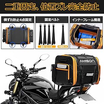 NONINA 防水 リュック ＋ バックインバック。バイクタンデムシート固定可能 Amazon | LOOBANI シートバッグ 防水 バイク シートバッグ25L大