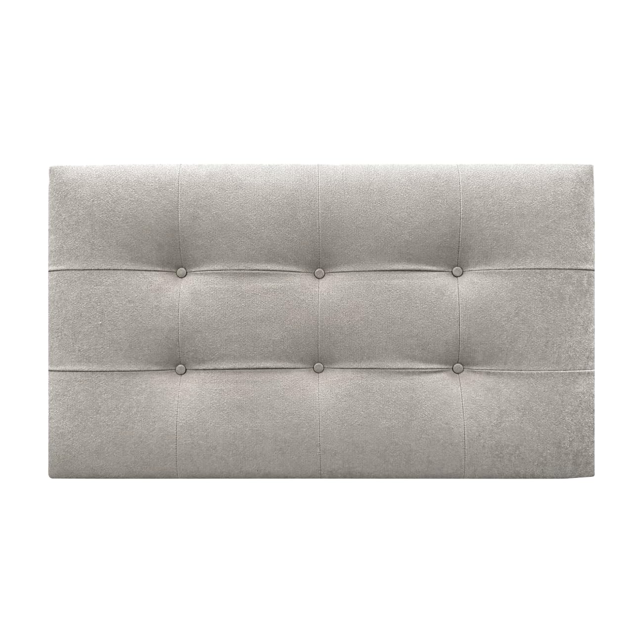 DecorQUALITY Cabeceros de Cama Button Deluxe Cabezal tapizado en Tejido Antimanchas Cabecero Acolchado Premium para Cama Dormitorio Beige 165 * 70 CM