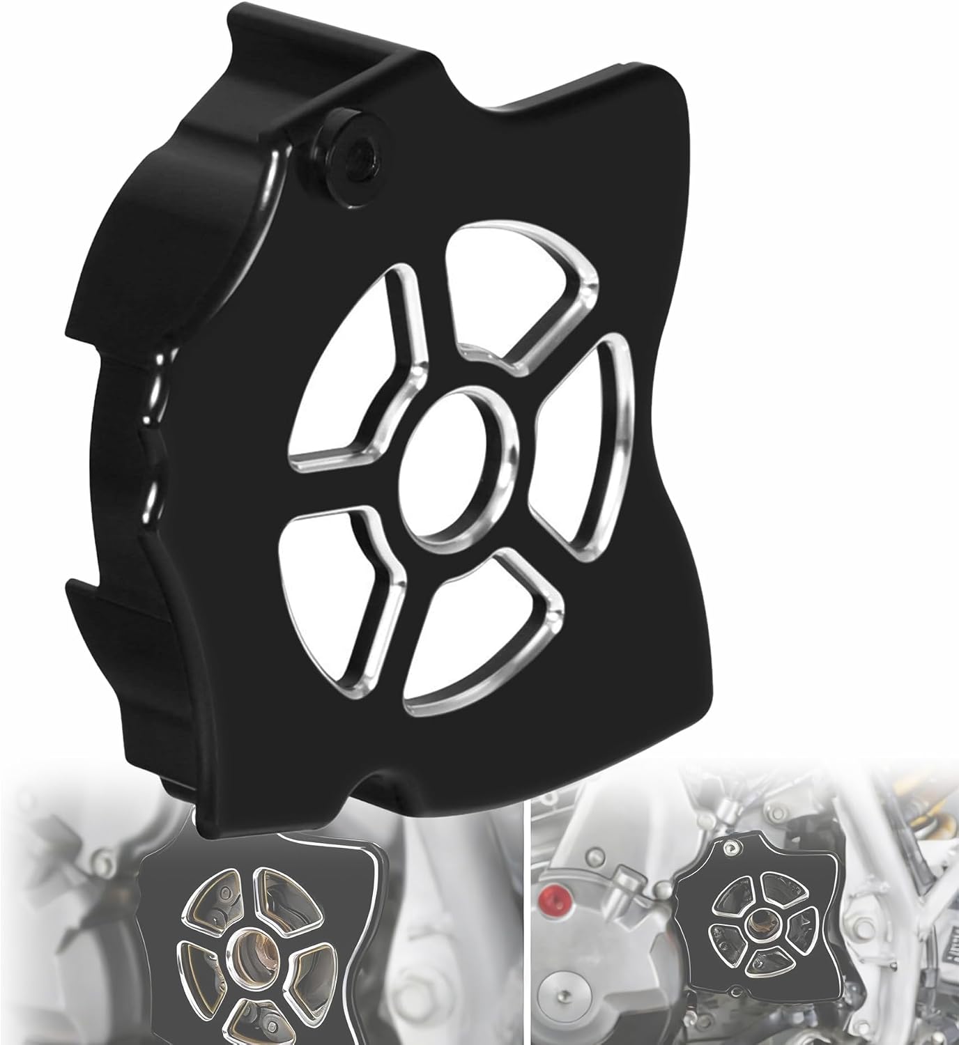 XR650L Front Sprocket Guard Compatible with XR 650L 1993-2024 Motorcycle Accessories Chain Cover Protector Sprocket Shell (Black)
