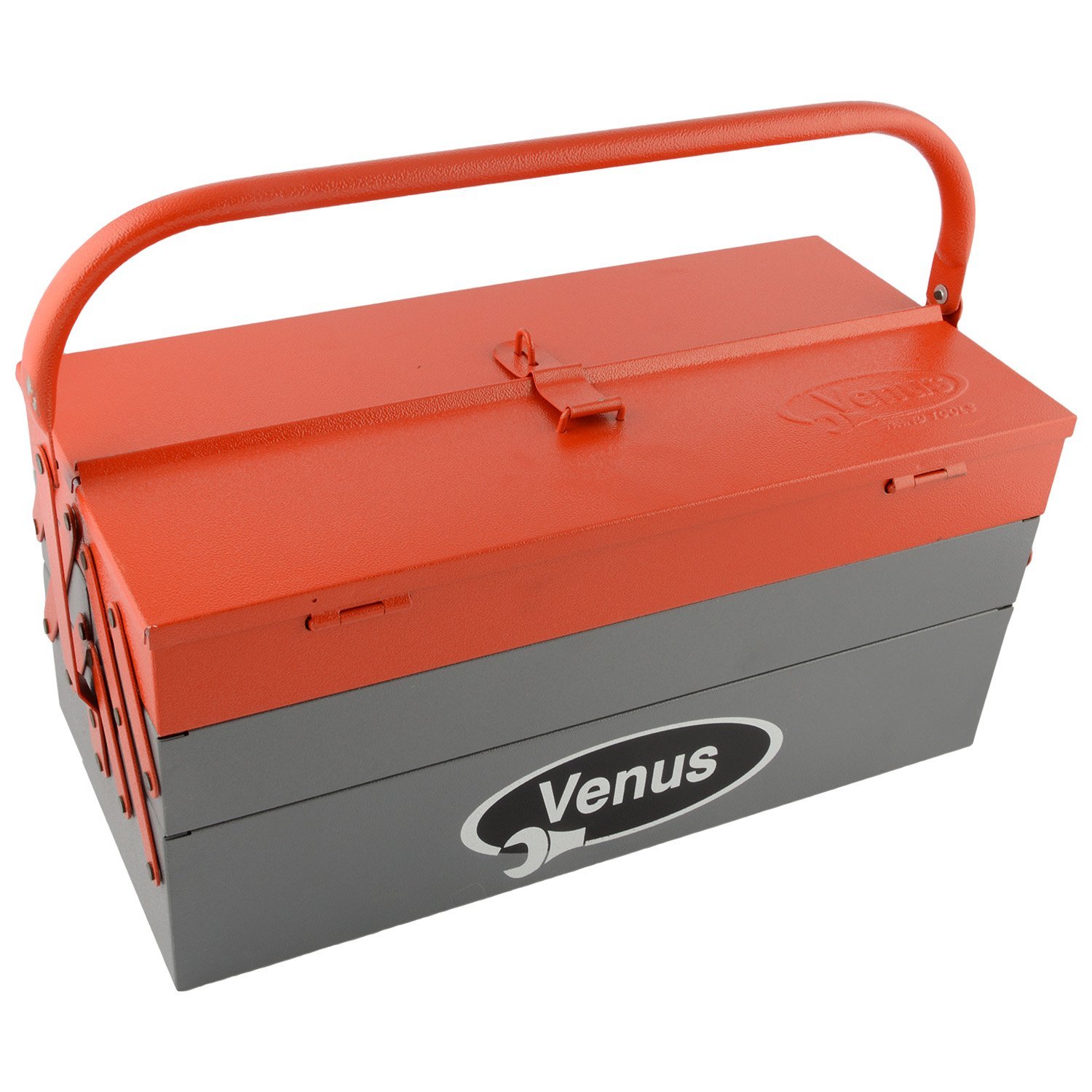 Venus VTB-5 Metal Tool Box with 5 Compartments (Red)-image-46