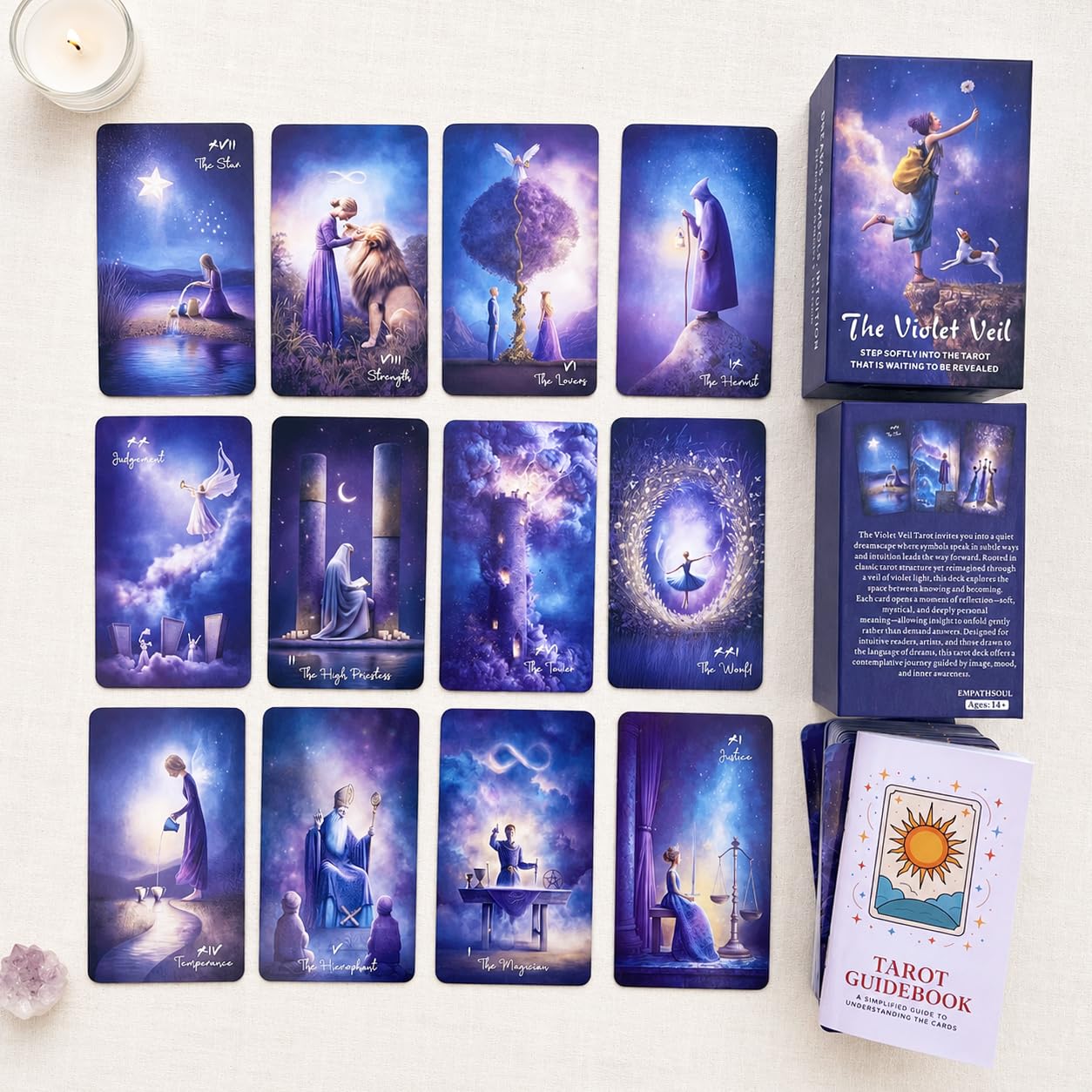 Amazon.com: DPEHAKMK Tarot Cards Deck 78 Cards with Guidebook