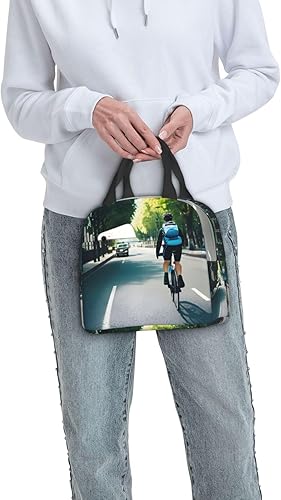 Miniatura 9 de Lonchera de trabajo, bolsa de almuerzo de viaje para automóvil y bicicleta, para mujeres y hombres, contenedor de almuerzo aislado reutilizable de