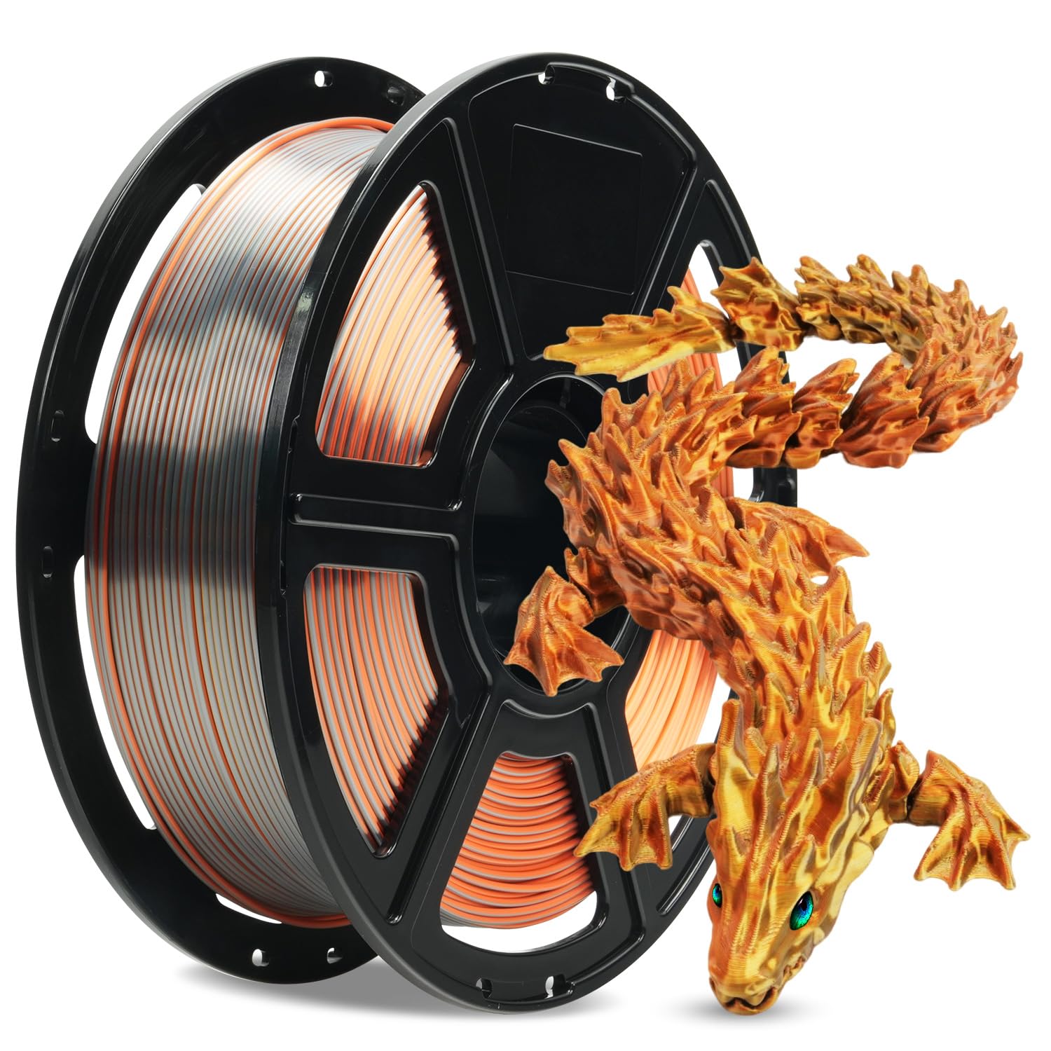 Rainbow 3D Printing Filament - Color Changing PLA -32 Rainbow 3D Printing Filament - Color Changing PLA -32