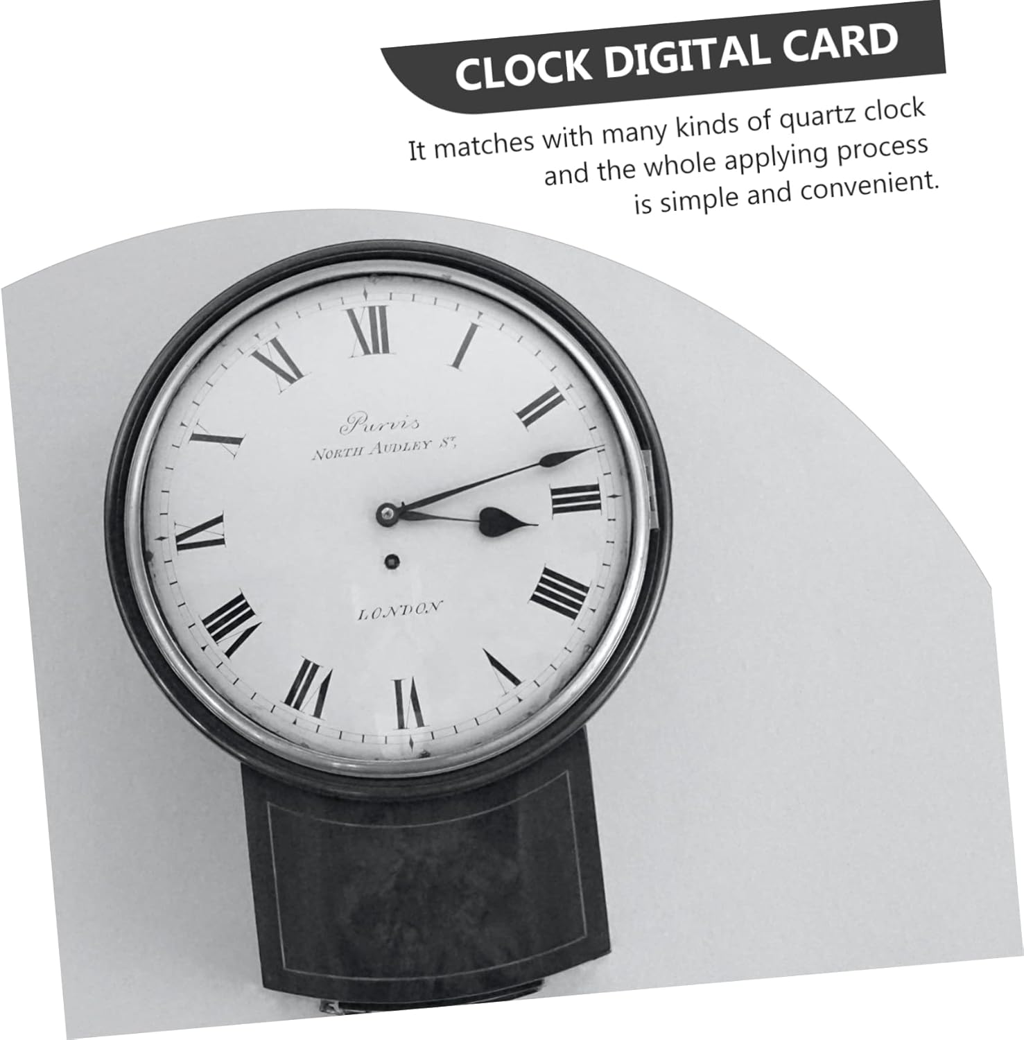 POPETPOP 75sets Clock Numerals Roman Arabic Numbers for Easy Wall Clock Replacement and Repairing Accessories