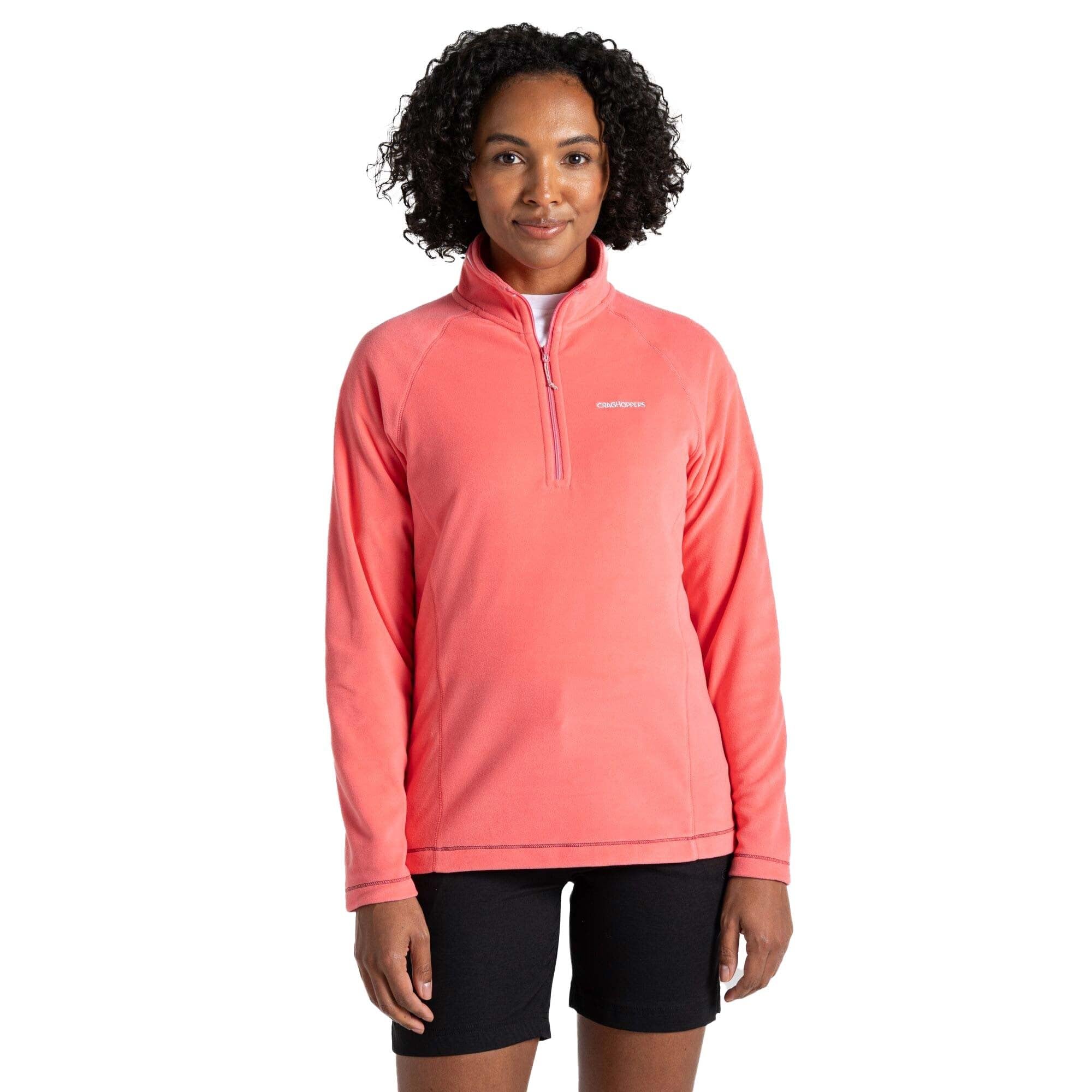Craghoppers Womens Miska Vi Half Zip Fleece, Pink, 24 EU
