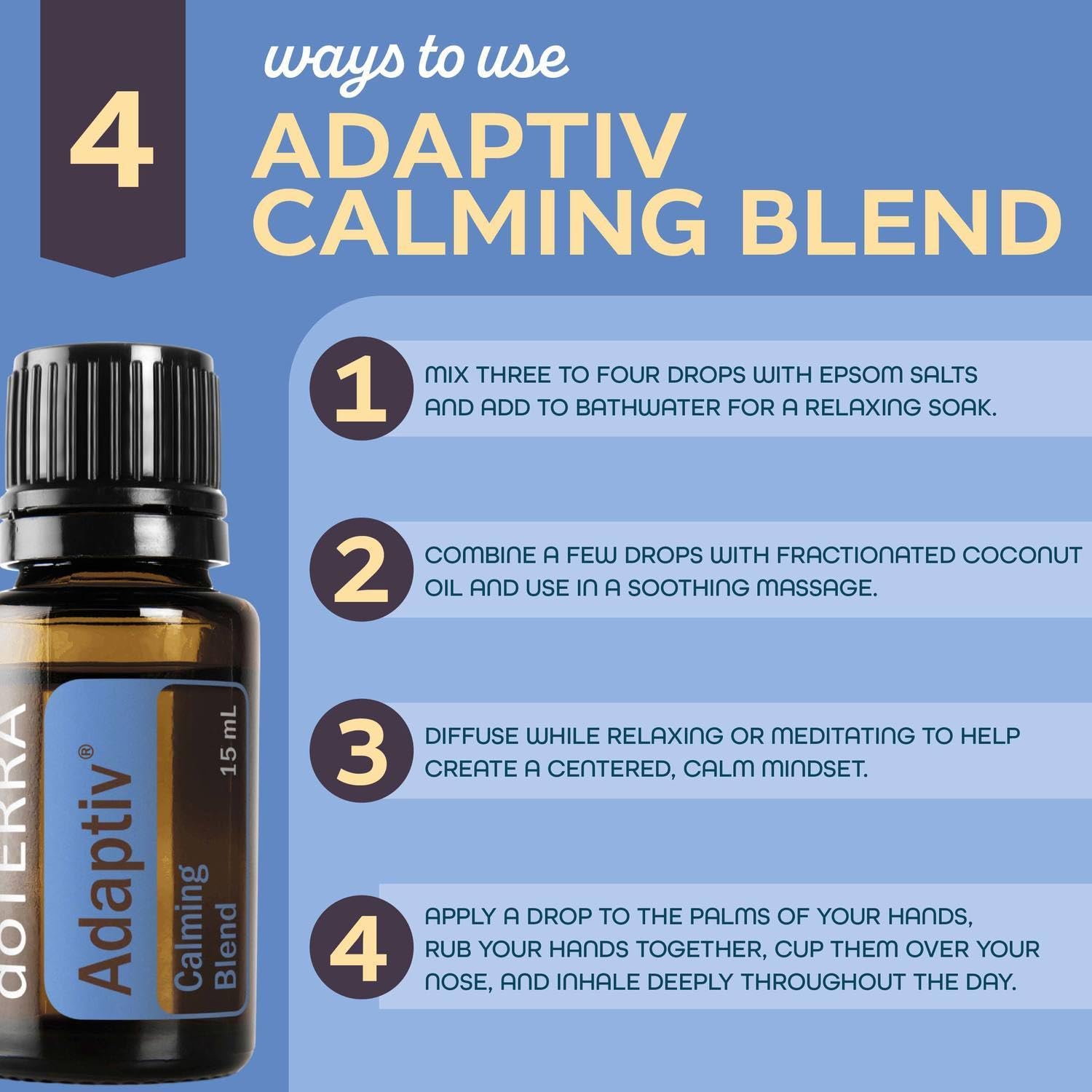 doTERRA ADAPTIV エッセンシャルオイル 15ml 2本セット Amazon.com: doTERRA Adaptiv Calming Blend Essential Oil 15ml