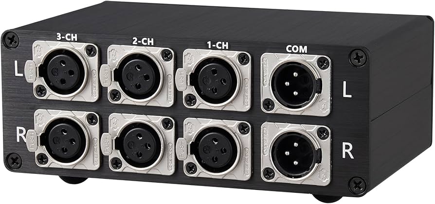 Amazon.com: 3 to 1 (3 in 1 Out) XLR Audio Switch, Balanced Audio