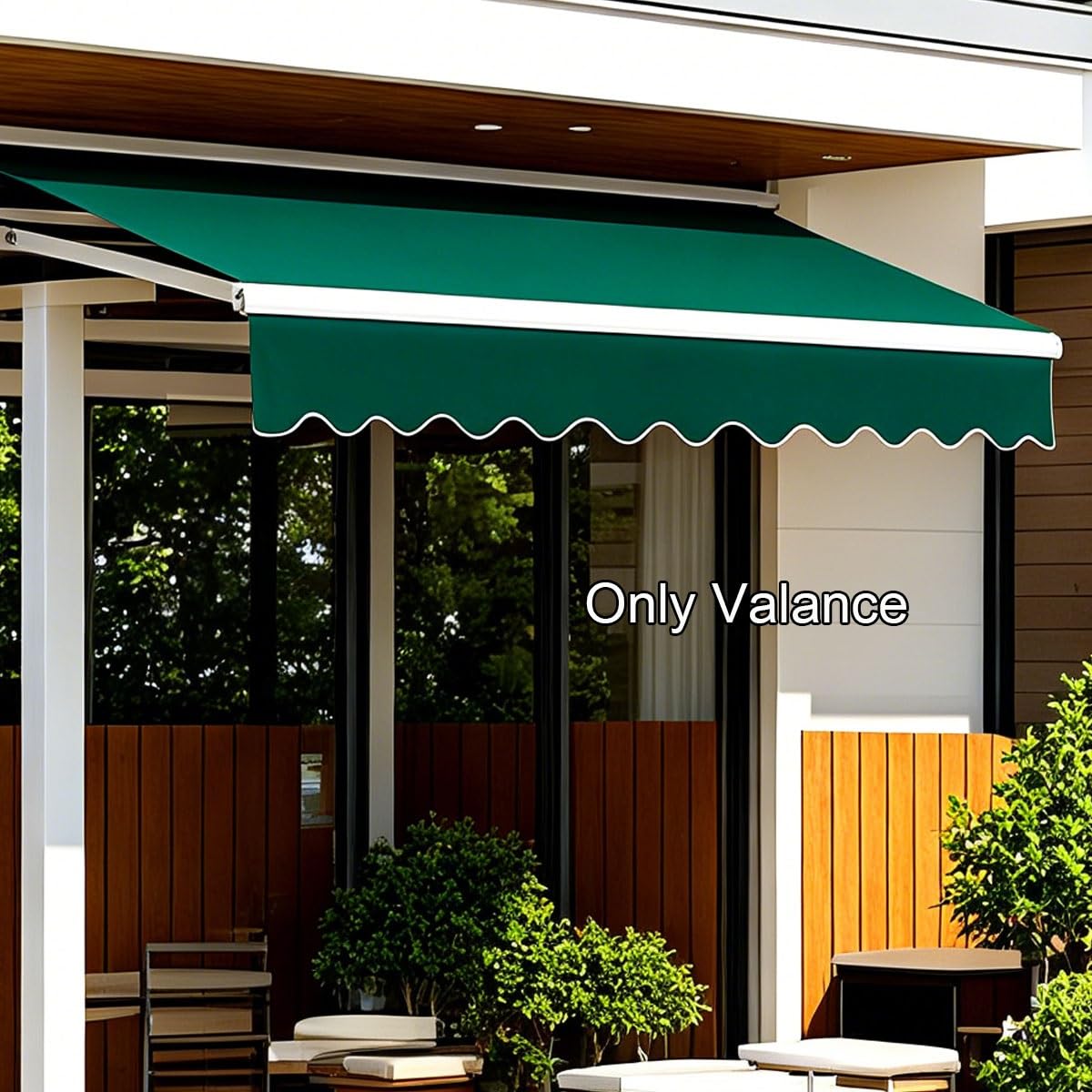 Générique Lambrequin pour Store Banne, Conçu pour Remplacer Facilement Votre Cantonnière Usée, 2-7 m L Protège Efficacement Votre Terrasse Contre Les Rayons UV