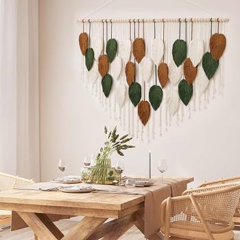【マミー】バリ島羽根のオブジェとbohoウォールデコ Amazon.com: KHOYIME Large Macrame Wall Hanging Boho Woven Tapestry
