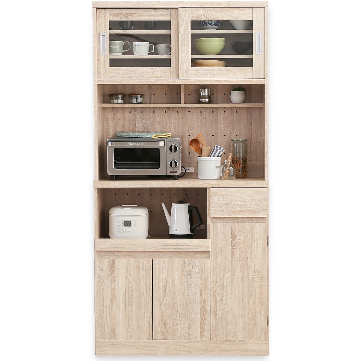 LOWYA レンジボード 3枚扉 売ります！