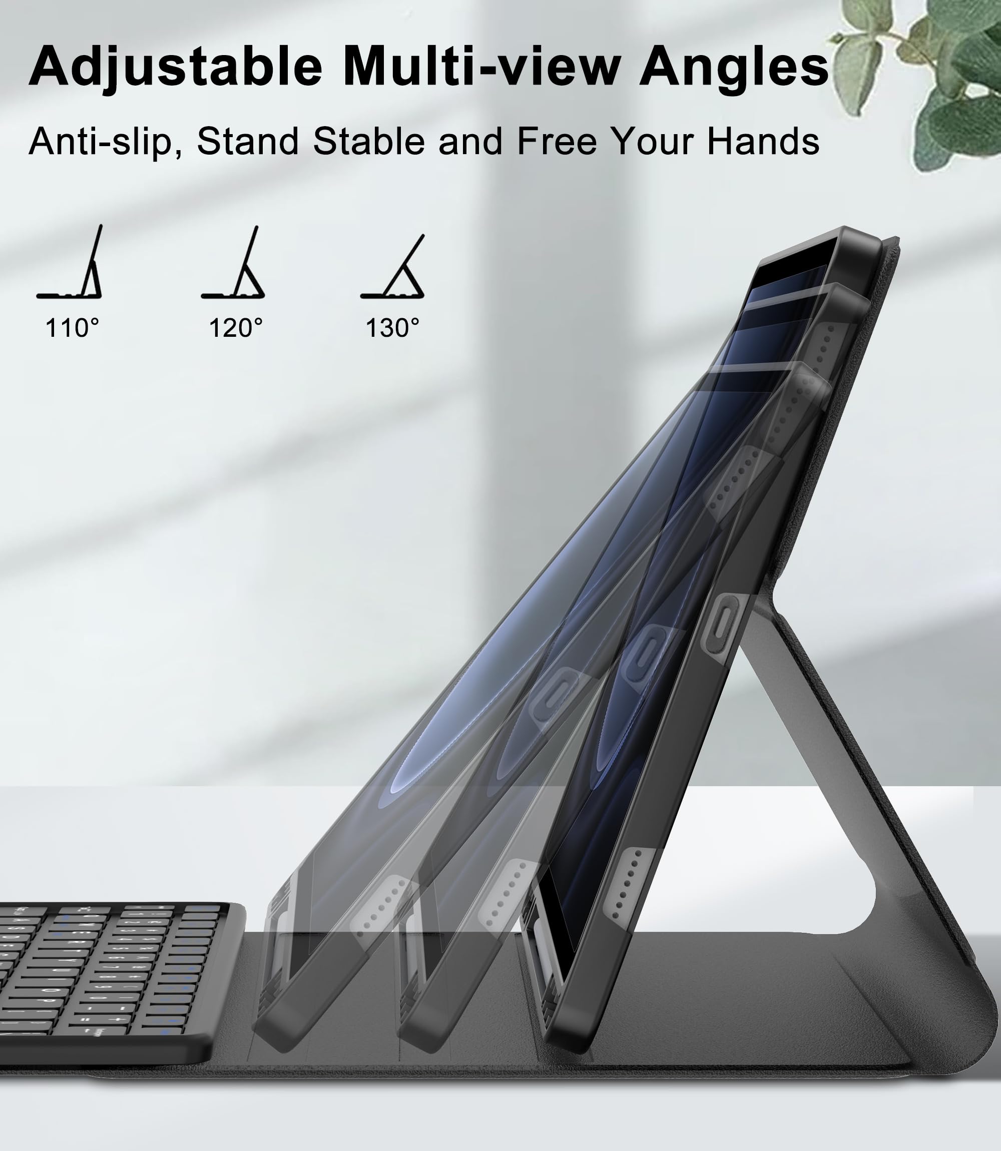 Amazon.com: Keyboard Case for Samsung Tablet S10FE/S9FE 10.9 Inch