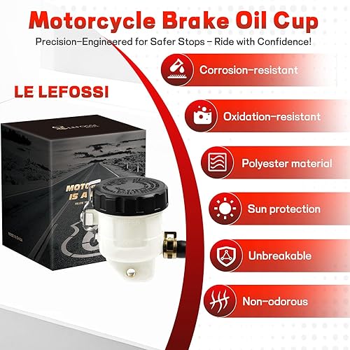 Miniatura 4 de Bomba de freno maestro de freno delantero para motocicleta, depósito de botella de aceite, depósito de botella de líquido, pieza compatible con