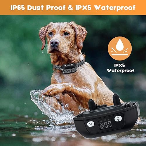 Miniatura 6 de WIEZ Valla inalámbrica GPS para perros valla eléctrica para perros sistema de contención de mascotas rango de 65-3281 pies fuerza de advertencia