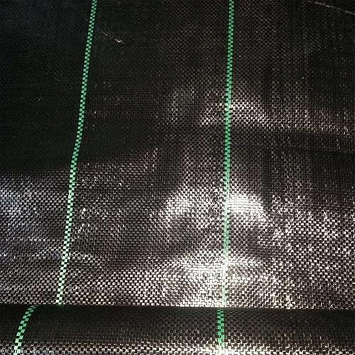 Miniatura 3 de esowemsn Paquete de 3 pies x 10 pies3.3 ft x 9.8 ft de tela de barrera de malas hierbas resistente para jardinería, control de barrera de malezas,