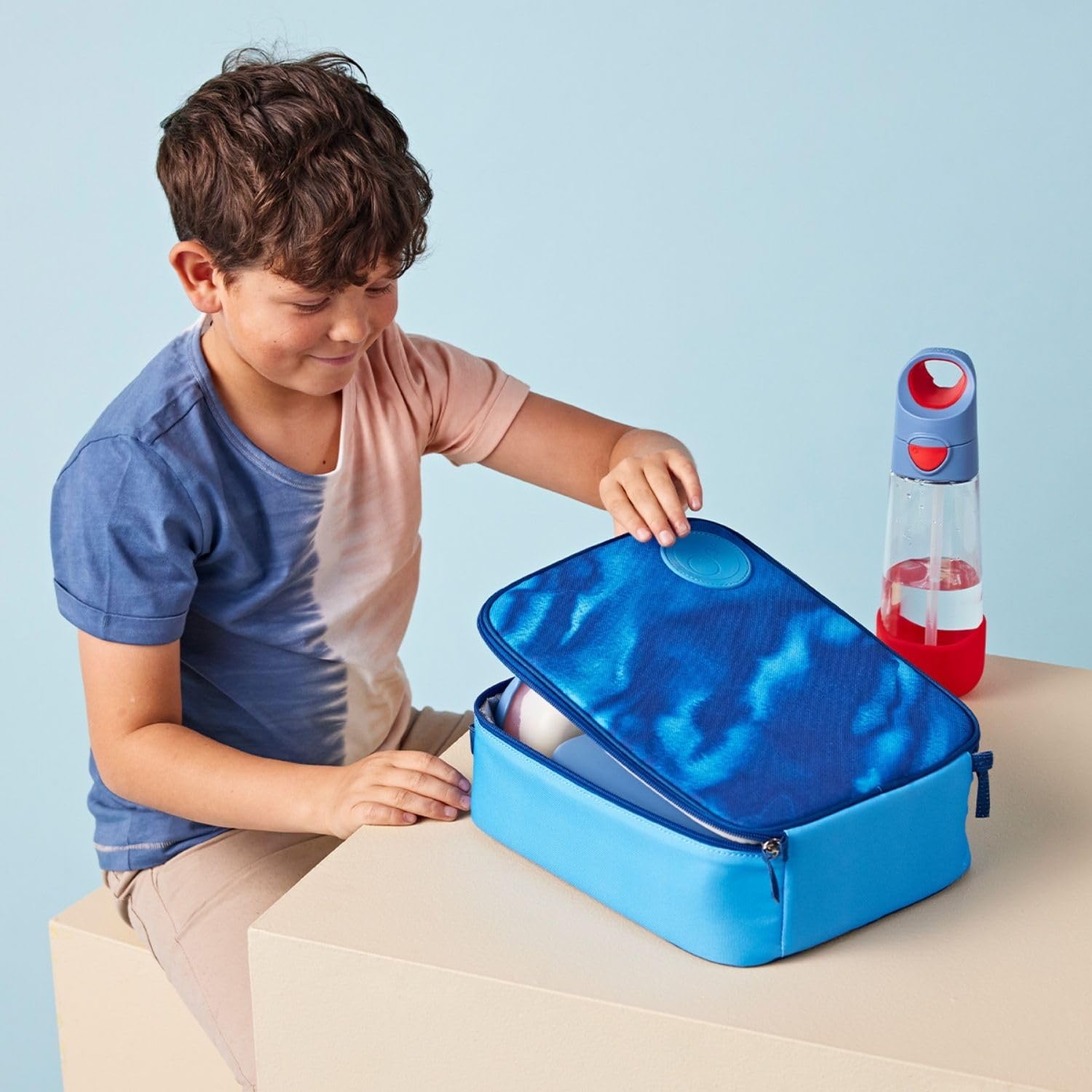b.box Isoliertasche für Kinder, weich, Kühltasche für Mahlzeiten für Kinder, Kühltasche, hält Mahlzeiten kalt, kompatibel mit großen Lunchboxen und Snacks b.box