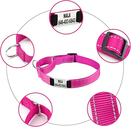 Miniatura 3 de Collar de perro Martingala personalizado, collares de perro Martingala reflectantes, collares de perro Martingala de entrenamiento personalizados