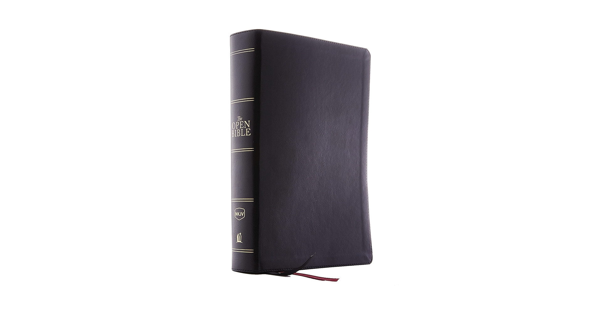 The NKJV, Open Bible, Black Leathersoft, Red Letter, Comfort