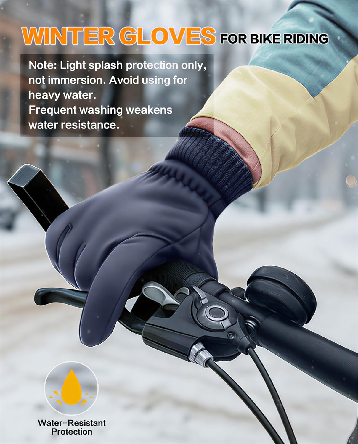 Winter Gloves for Women and Men: Water Resistant Thermal Gloves for Running, Hiking, Cold Weather Touchscreen Gloves for Snow, Outdoor Work - Image 3