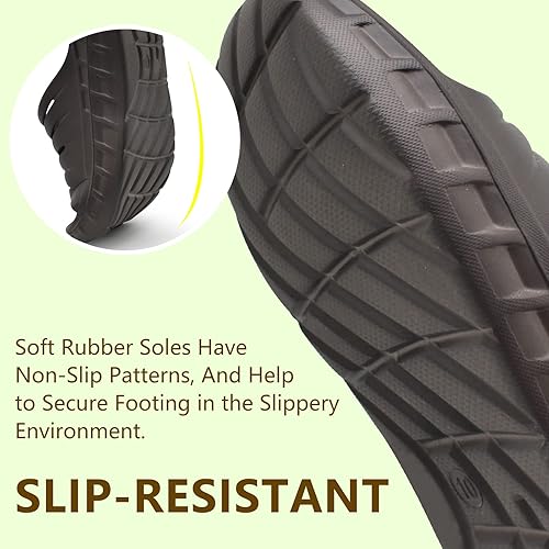 Miniatura 7 de GPOS Sandalias de recuperación deportiva para hombre, para fascitis plantar, gruesas, acolchadas, ligeras, cómodas, ortopédicas