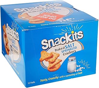 Nabil Nabil, Snackits, Salted Baked Crackers Multipack, 40G X 12