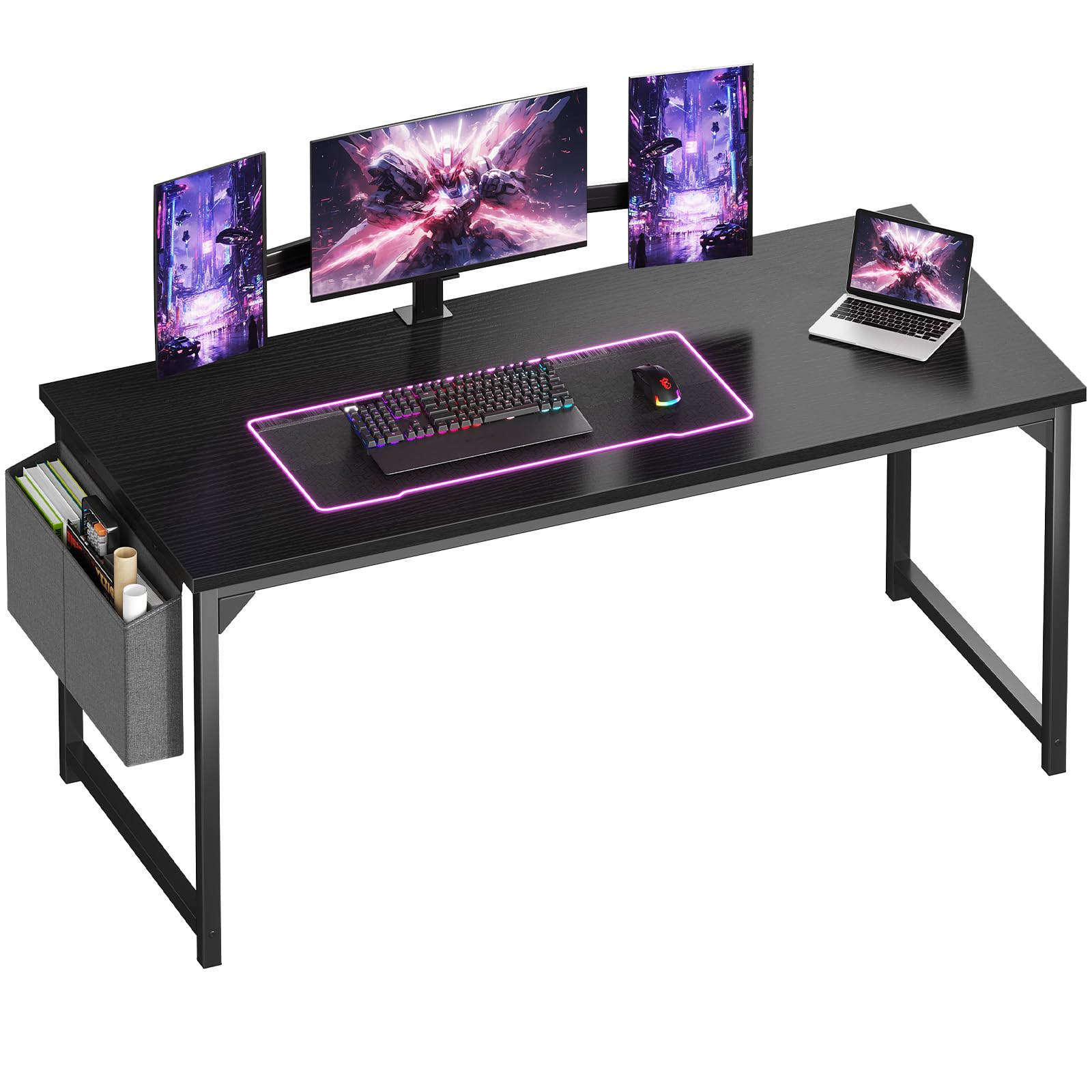 Amazon.com: OLIXIS Computer Desk, 63 Inch Gaming Desks for Home