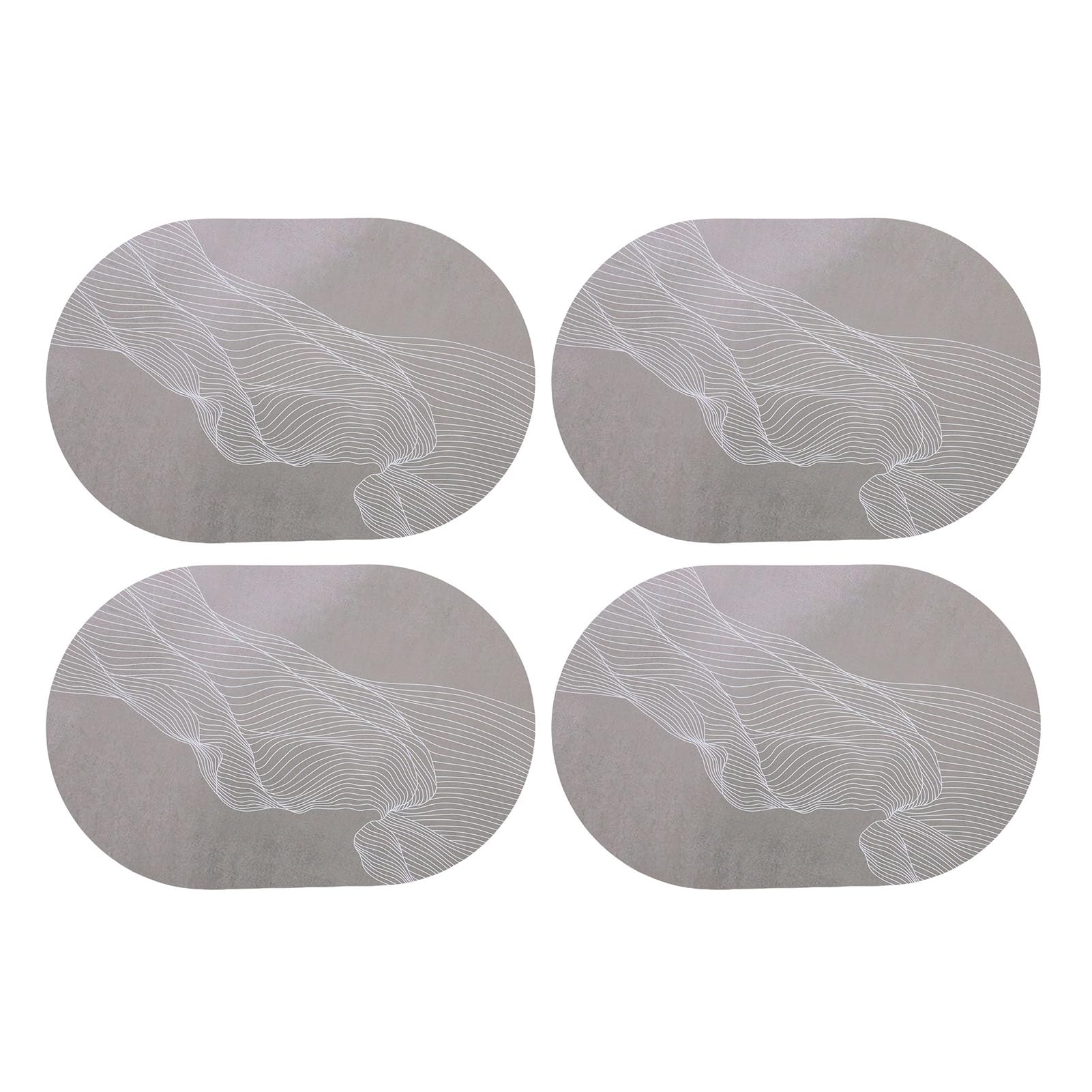Tapis de table en cuir PU Asixxsix style raffiné pour salon et salle à manger