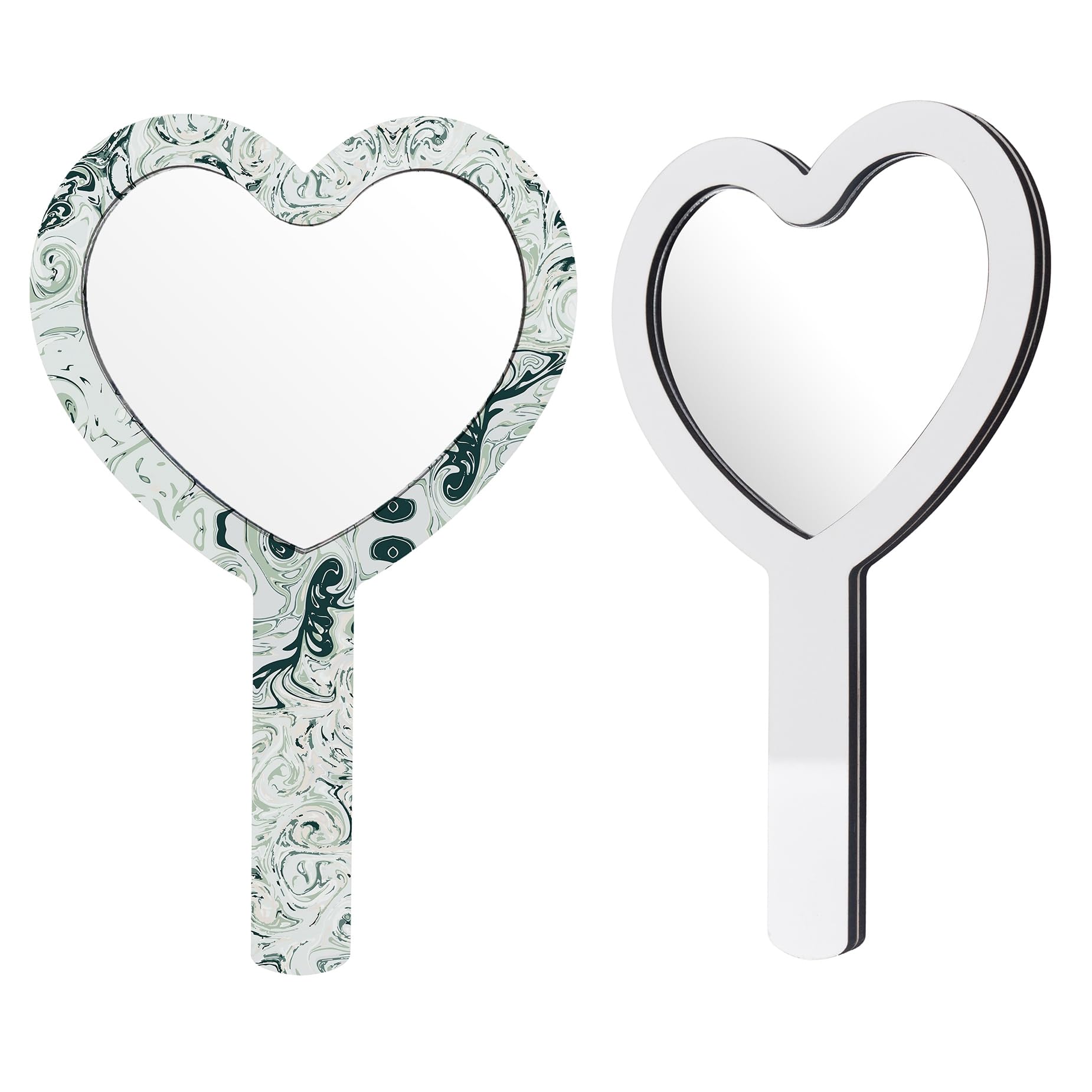Miroir de poche sublimation lot de 2 idéal pour retouches voyage