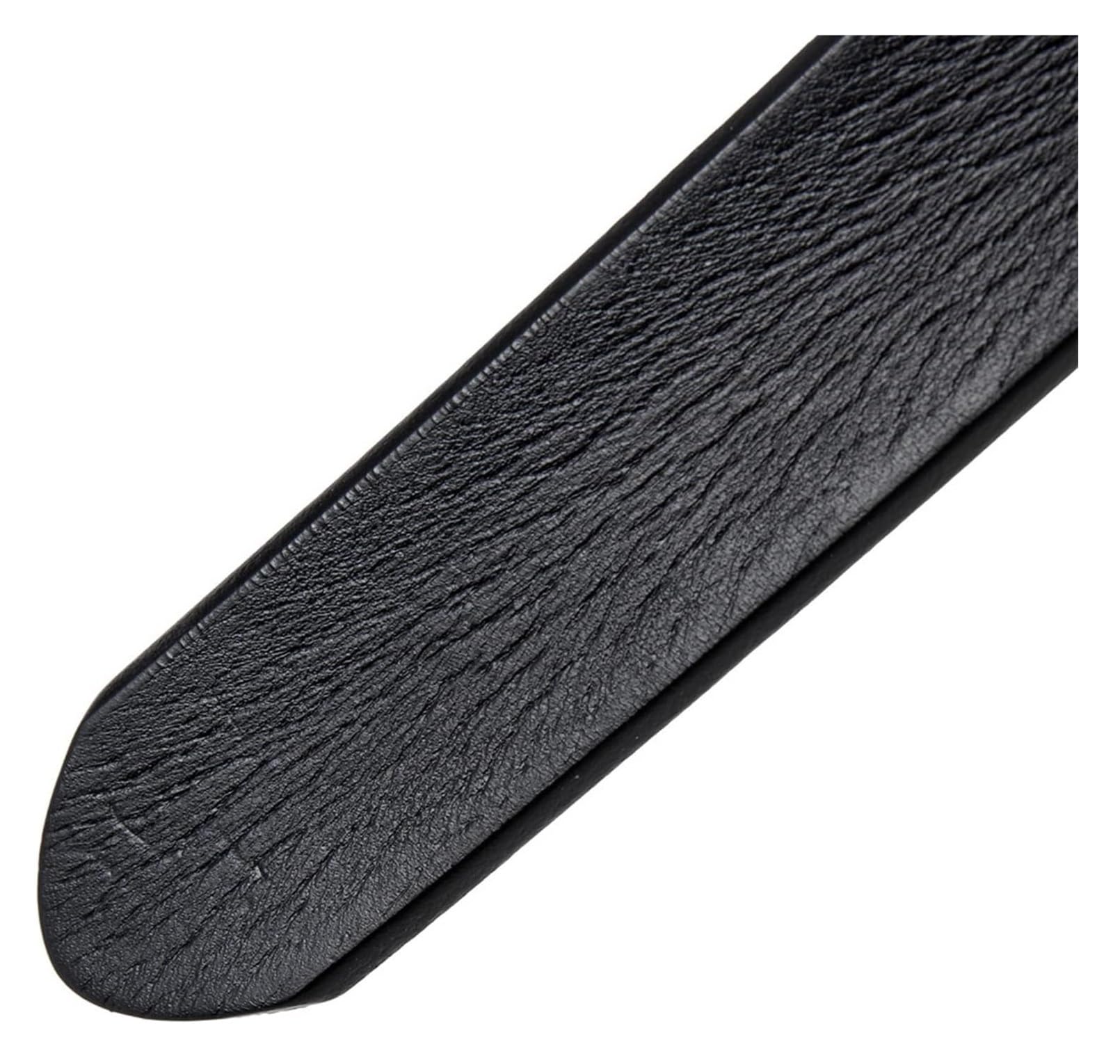 Cinturón ajustable de cuero genuino, Cinturón de cuero for hombre con hebilla antirrayas Pretina delgada de cuero ajustable ancha for jeans, pantalones, pantalones casuales de negocios(Brown,Length 12