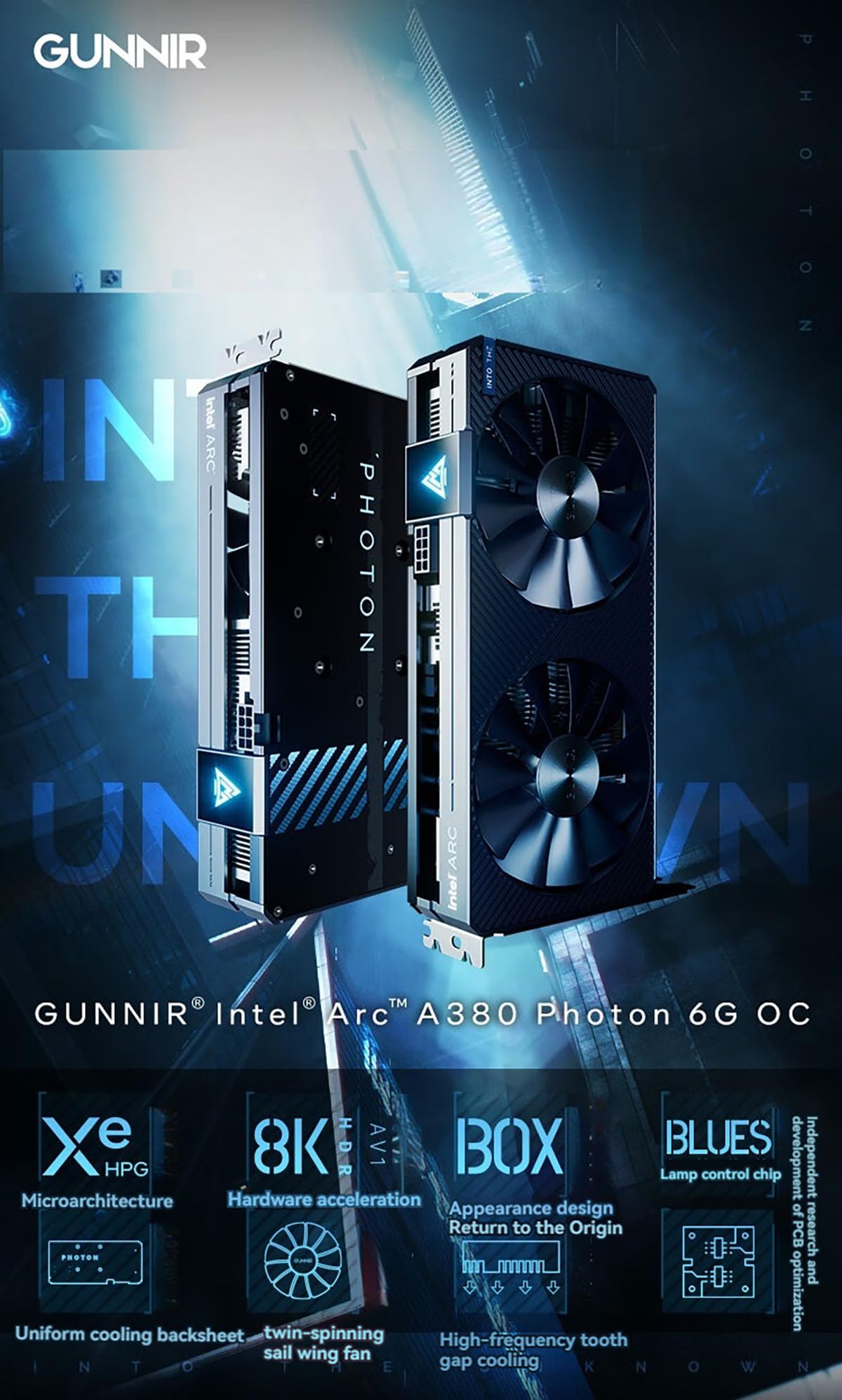 Amazon | WEELIAO GUNNIR Intel Arc A380 Photon 6GB GDDR6 2450MHz
