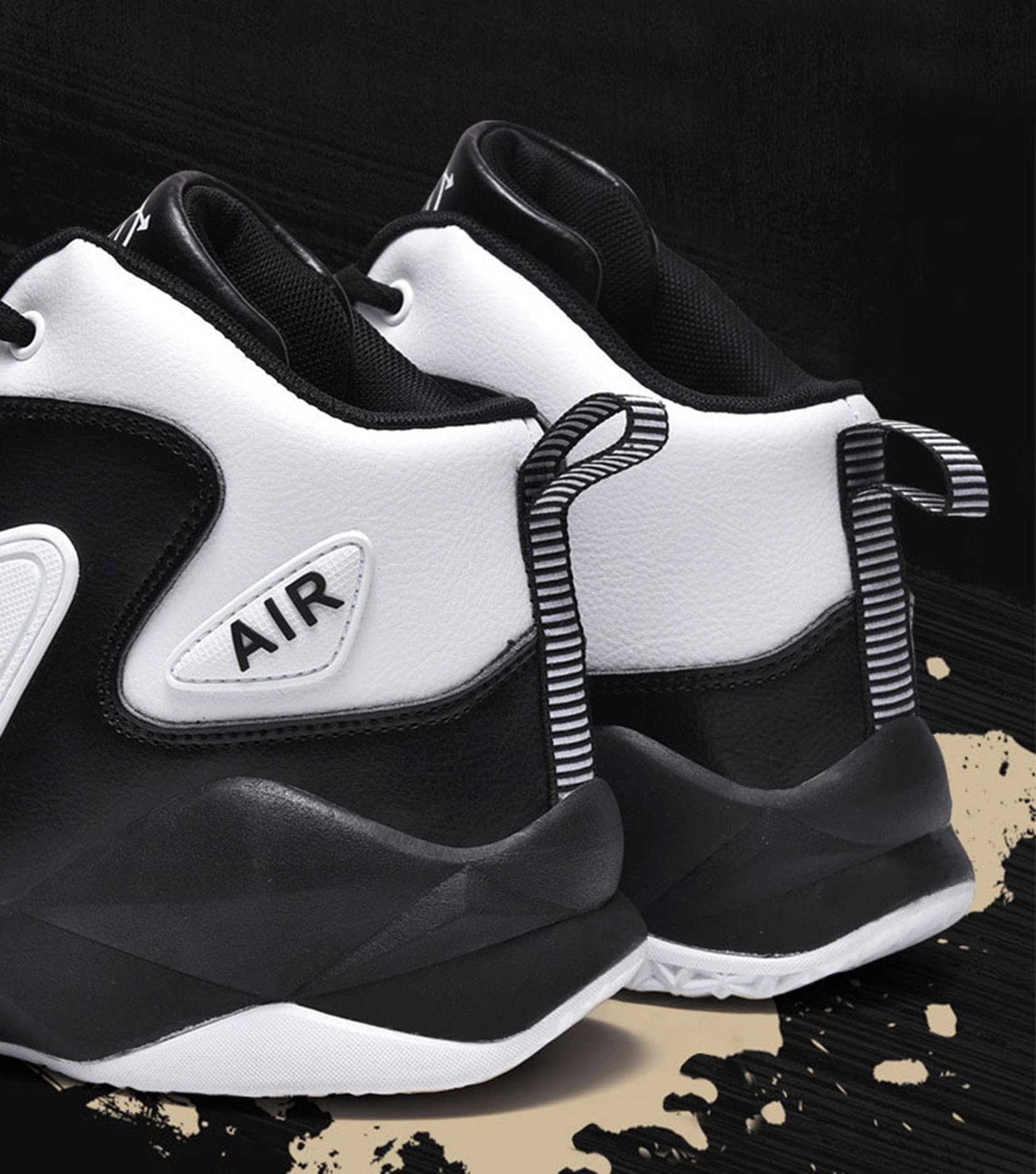 Scarpe da Basket alla Moda da Uomo, Scarpe Sportive Resistenti all'Usura All'aperto, Scarpe da Allenamento per Ragazzi(46 EU, Q1)