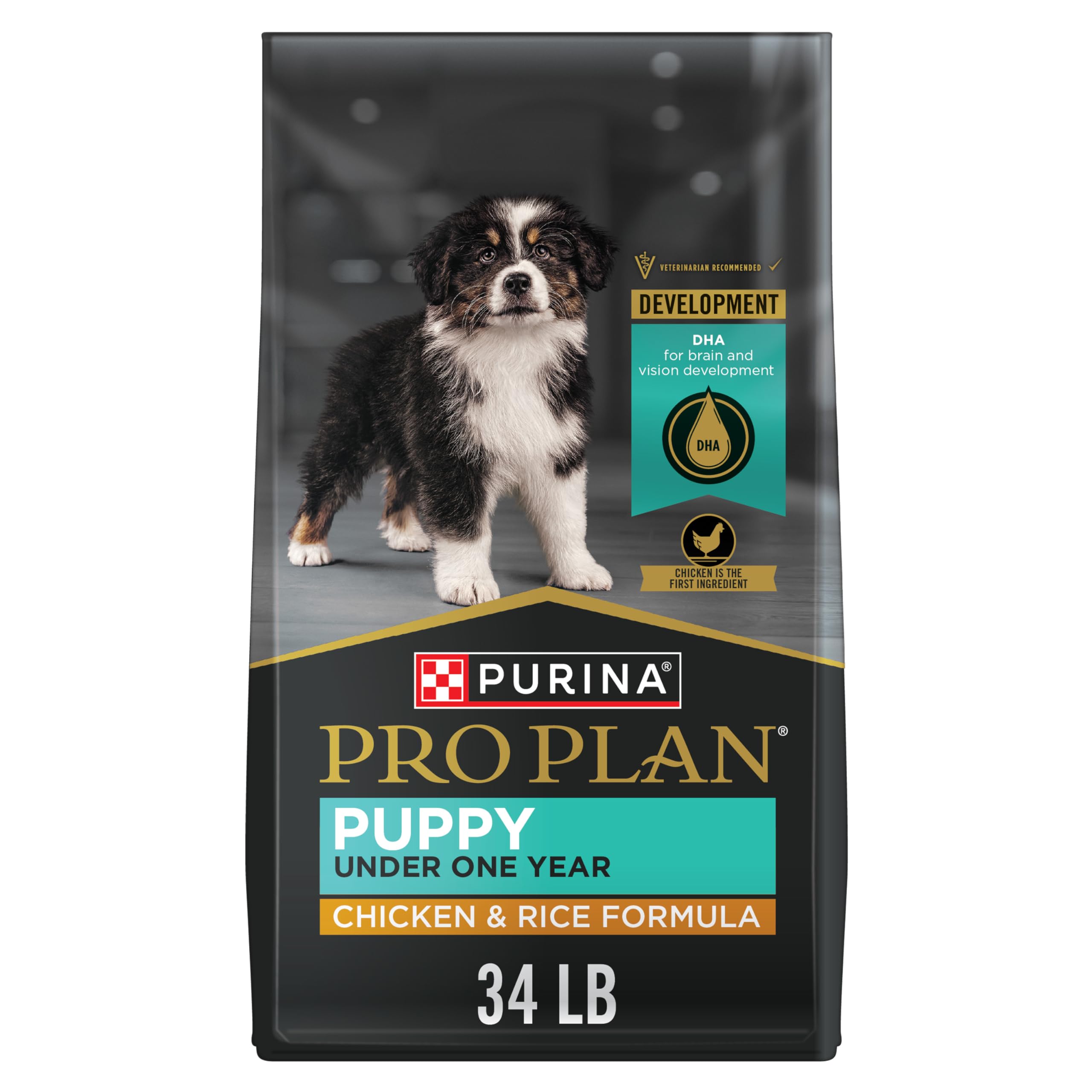 Purina Pro Plan High Protein Dry Puppy Food, Chicken and Rice Formula - 34 lb. Bag
