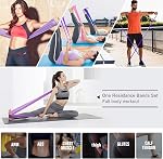 Resistance Bands Set, 3 Pack Latex-Free Workout Bands, for Yoga Pilates Ballet Gymnastics Physical Therapy & Rehabilitation Training