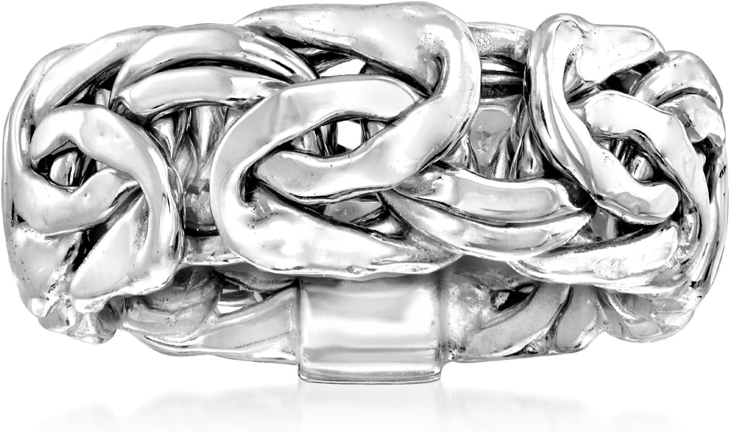 Sterling Large Byzantine Ring