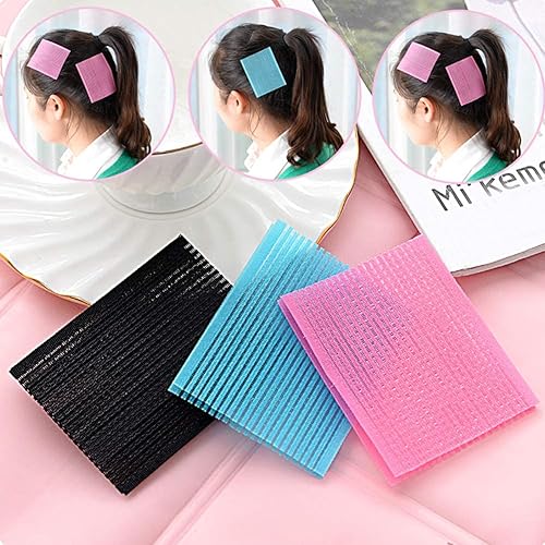 Miniatura 4 de Paquete de 28 almohadillas adhesivas para el cabello con broches fijas sin costuras con cinta mágica con flecos parches para explosión de cabello