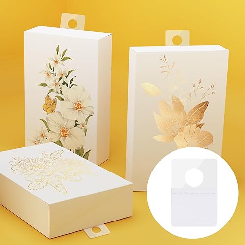 Miniatura 5 de 300 pestañas para colgar, etiquetas transparentes para colgar, agujeros redondos, autoadhesivas, pestañas adhesivas de plástico, pestañas adhesivas