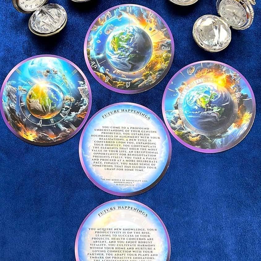 訳あり特価【オラクルカード／アファメーションカード】大ボリューム✨時を刻むデッキ オラクルカード／アファメーションカード 大ボリューム100枚?時を刻む