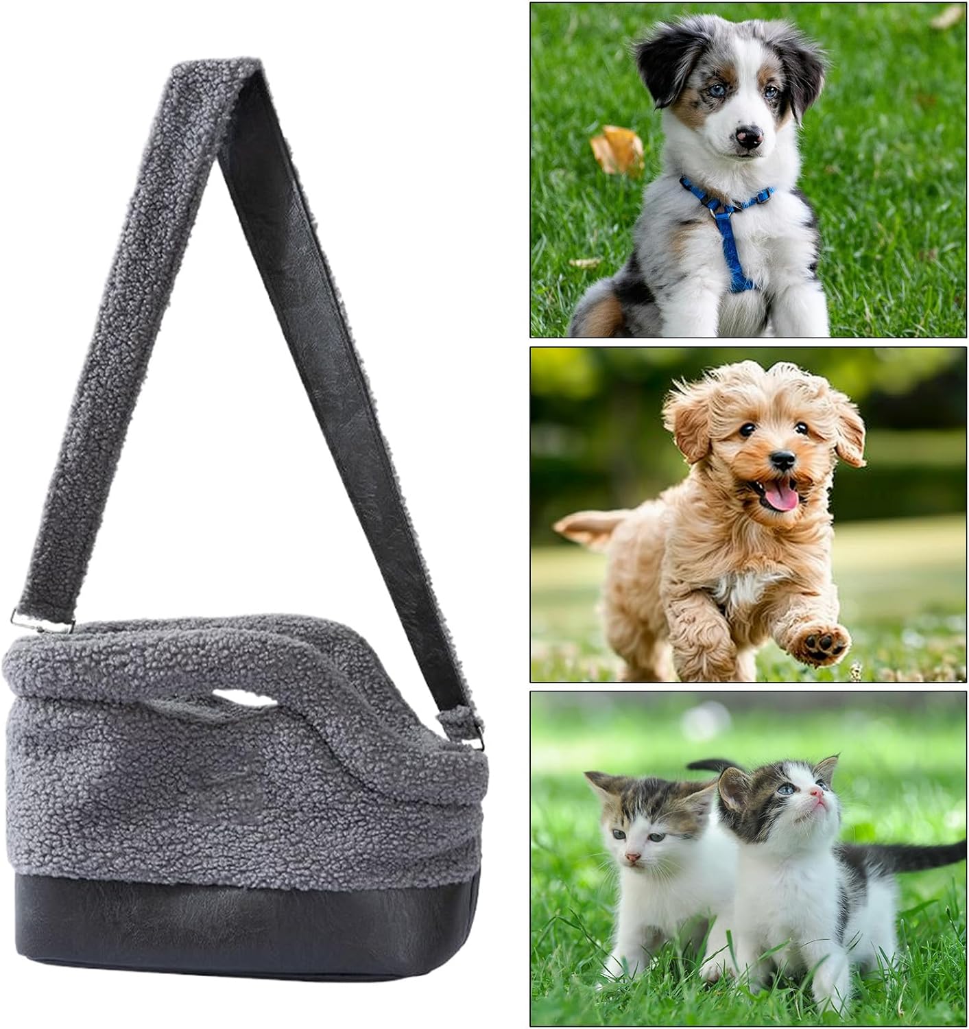 Puppy Carrier Waterproof Warm – Pet Sling Safety Harness, Buckle Dog Carrying Bag, Small Medium Breed Winter Travel | Small Medium Breed Winter Travel Cold Weather Outdoor Walking Shopping