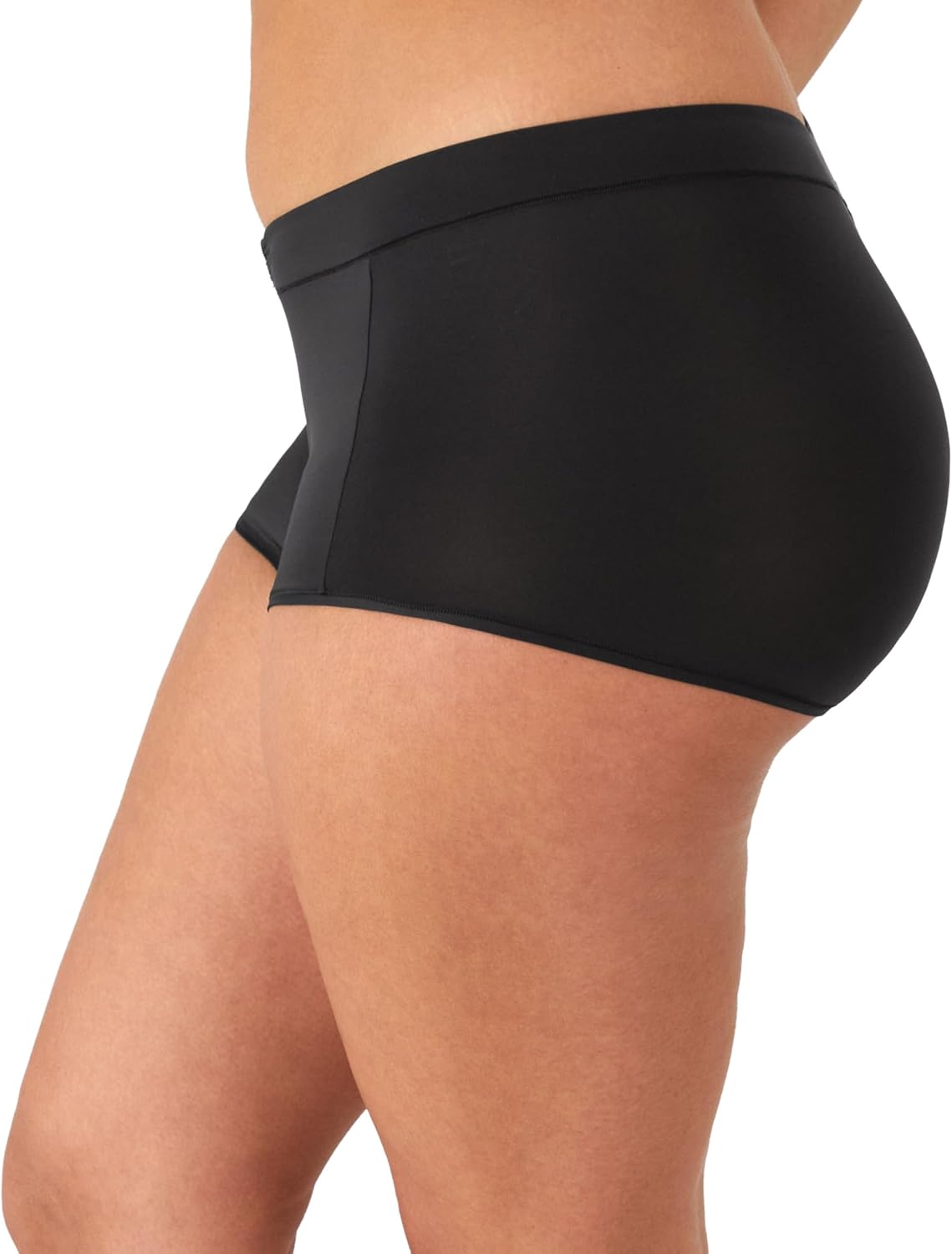 Maidenform womens Microfiber Boyshort Underwear, Mid-rise Boyshort Panties, 3-pack - Image 2