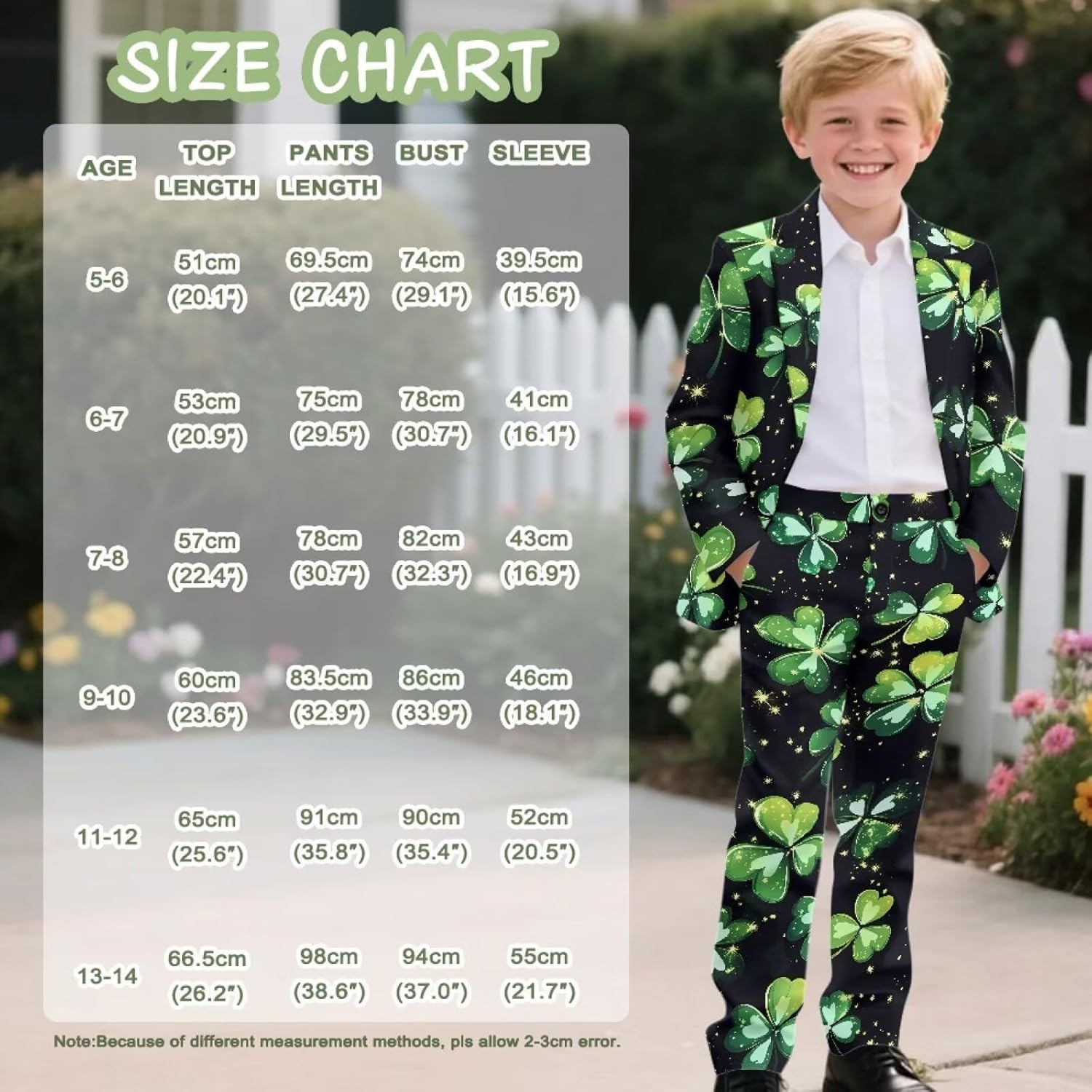 Boy's Formal Suits Set Boys Long Sleeve Blazers with Adjustable Waist Dress Pants Formal Party Holiday Costumes