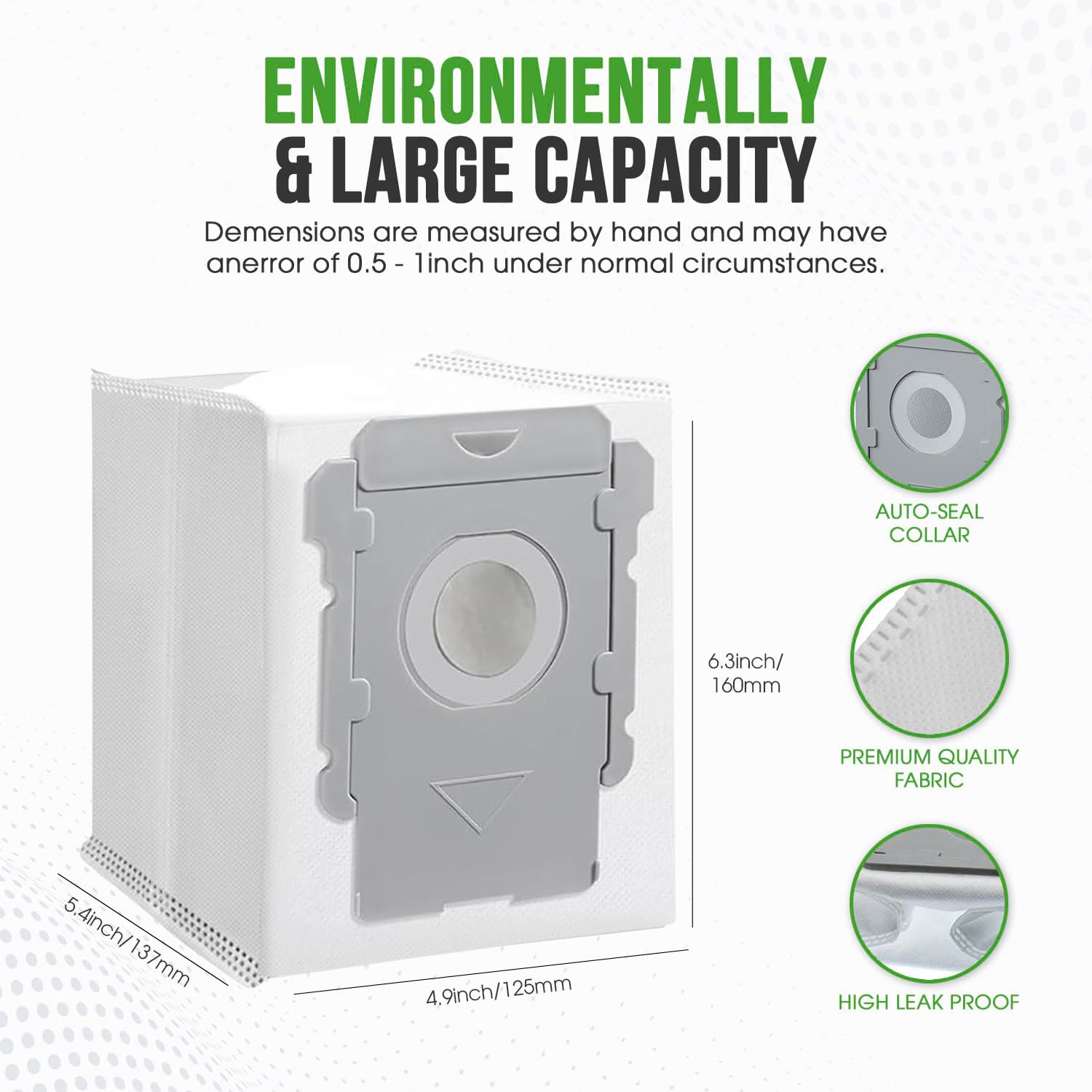 BEE FILTERBee Filter Premium Roomba Vacuum Bags for iRobot i7+, i1+, i3+,  i4+, i5+, i8+, j6+, j7+, j8+, j9+, s9+, Combo j5+, i5+, j7+, j9+, 10 Max