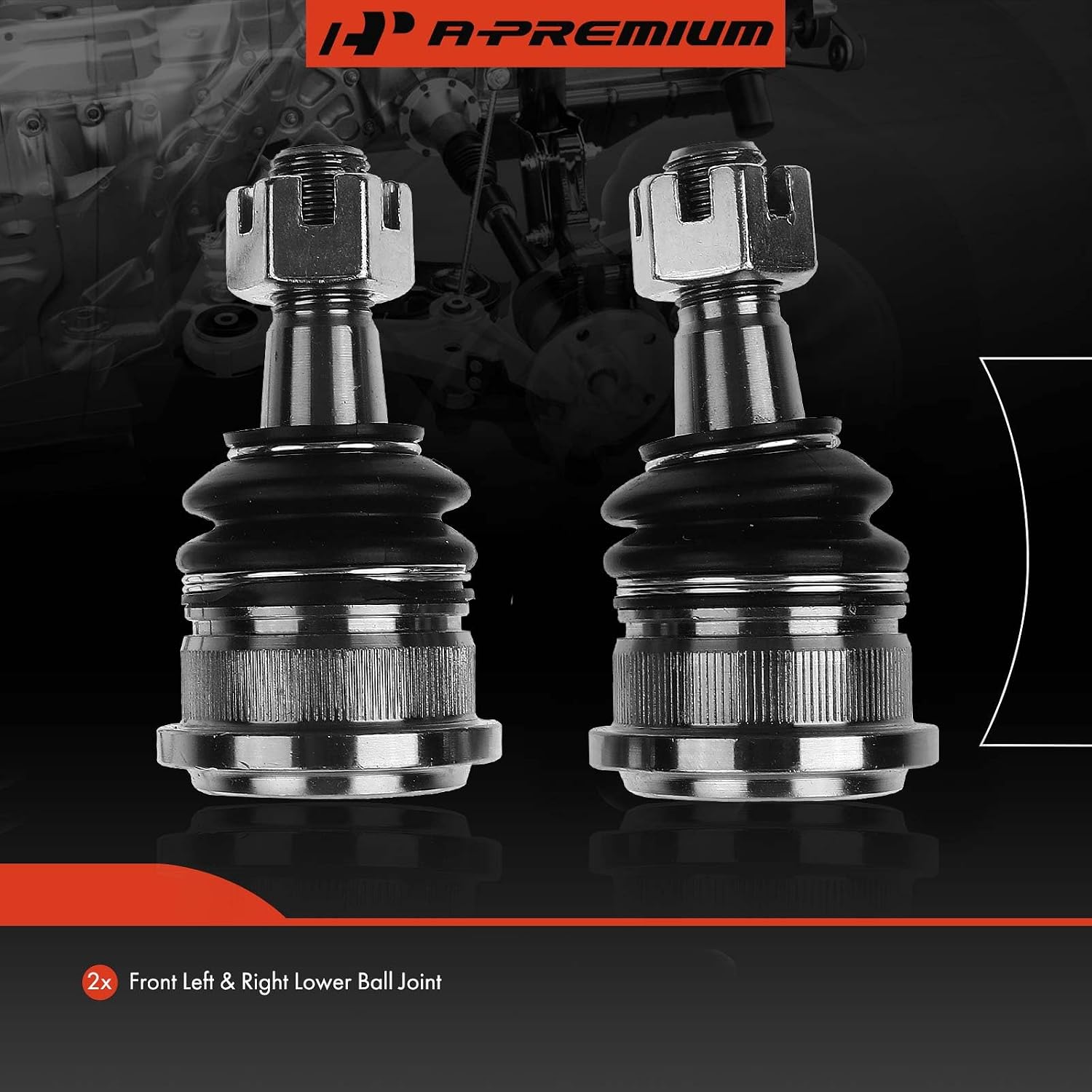 A-Premium 2 x Front Lower Ball Joints, Compatible with Nissan Altima 1993-1997, Sentra 1986-1990 & 2001-2006, Pulsar NX 1987-1990, Infiniti G20 1991-1996