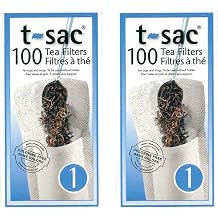 T-Sac Tea Filter Bags, Disposable Tea Infuser, Number 1-Size, 1-Cup Capacity, Set of 200